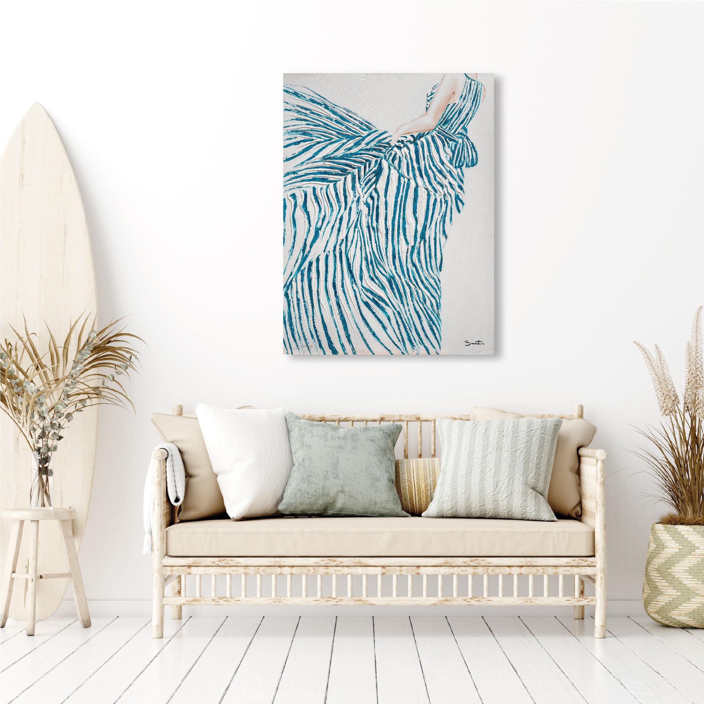 Pintura original sin marco abstracto 12 90 x 120 cm