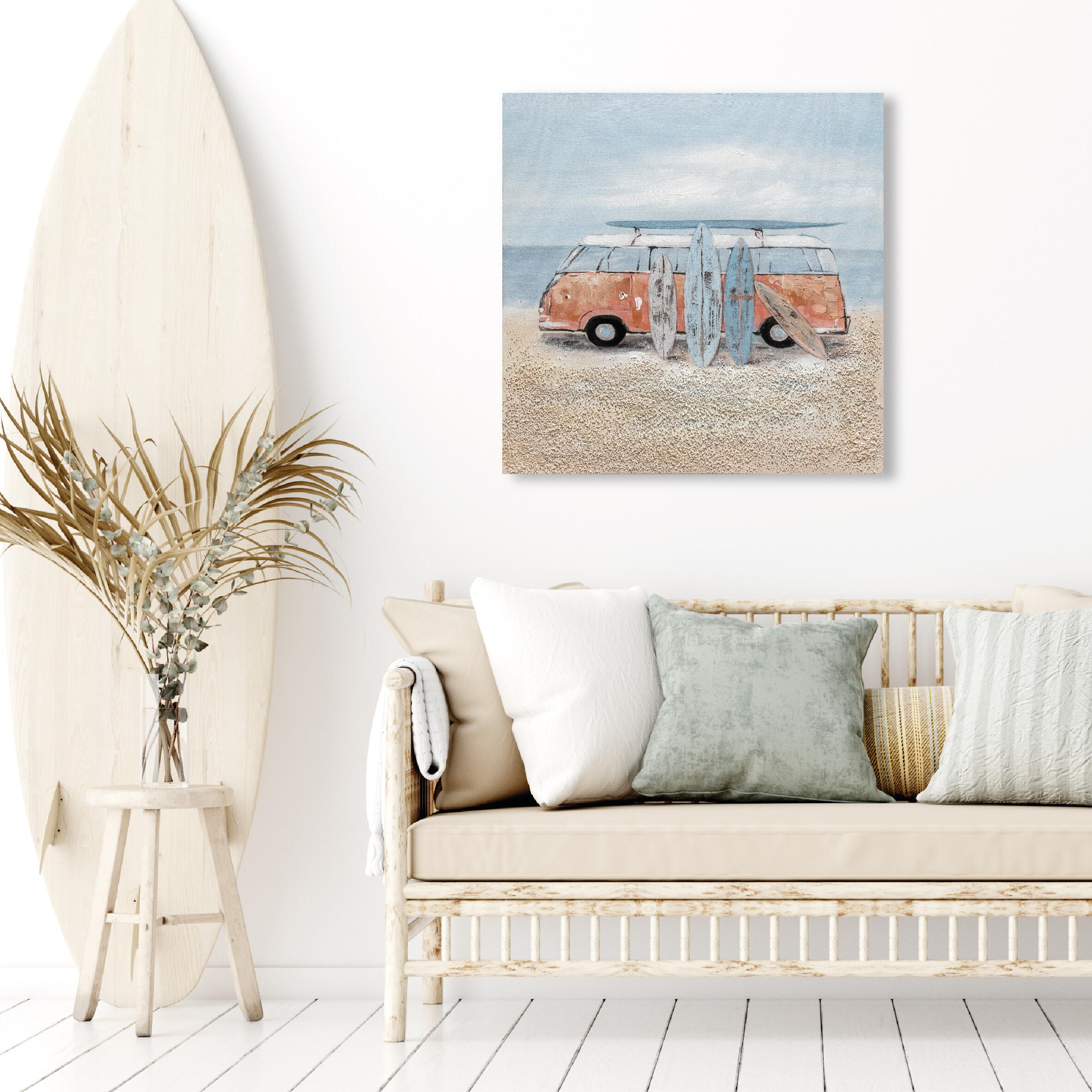 Tela pintada CARRINHA PRANCHAS SURF 60 x 60 cm - 3