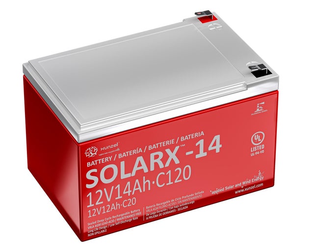 Bateria Solar SOLARX-14 XUNZEL12V de longa duração selada e sem manutenção