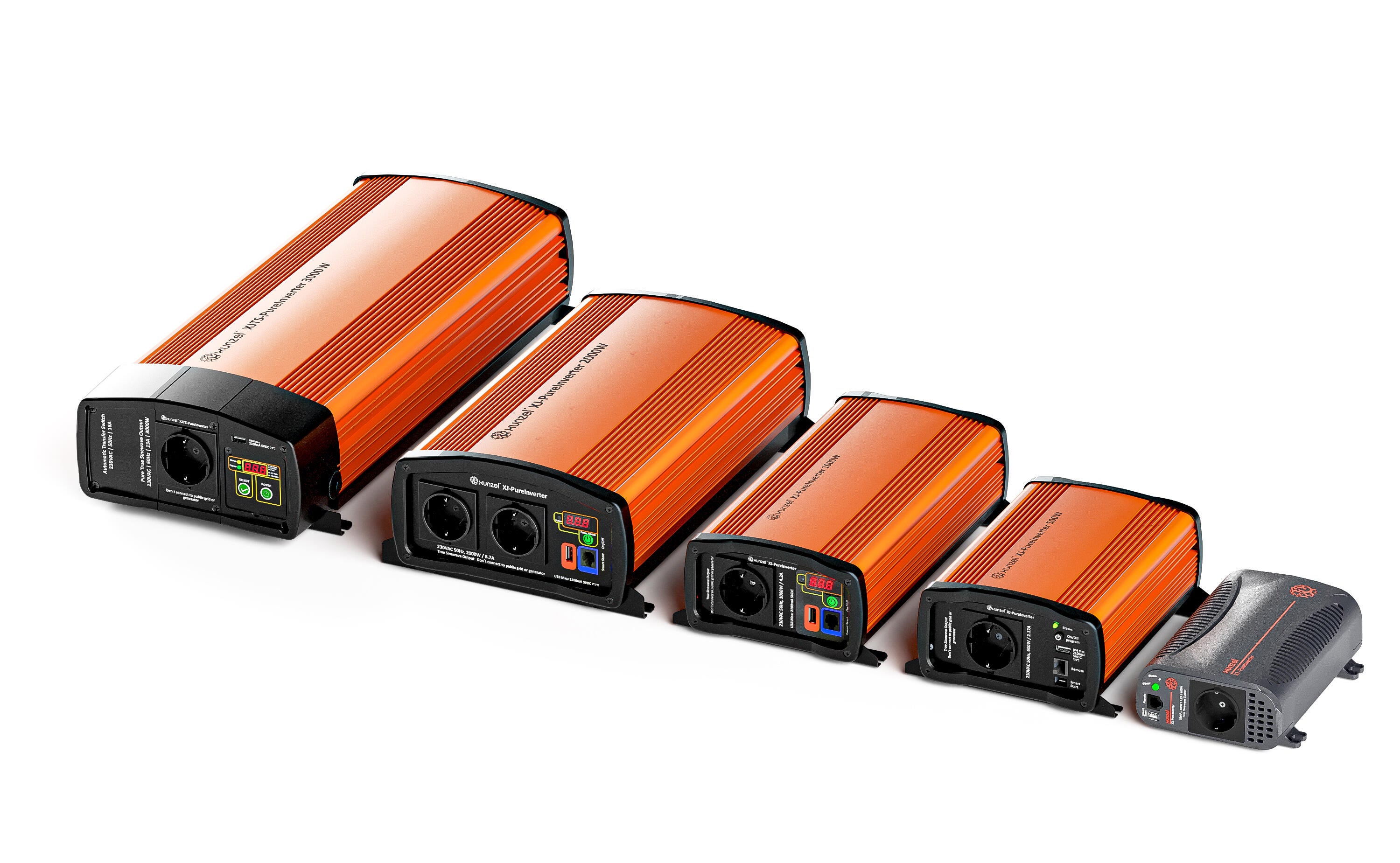 Inversor de Onda Senoidal Pura Avançado XJ-XUNZEL-2000W-24V cabos incluídos - 4