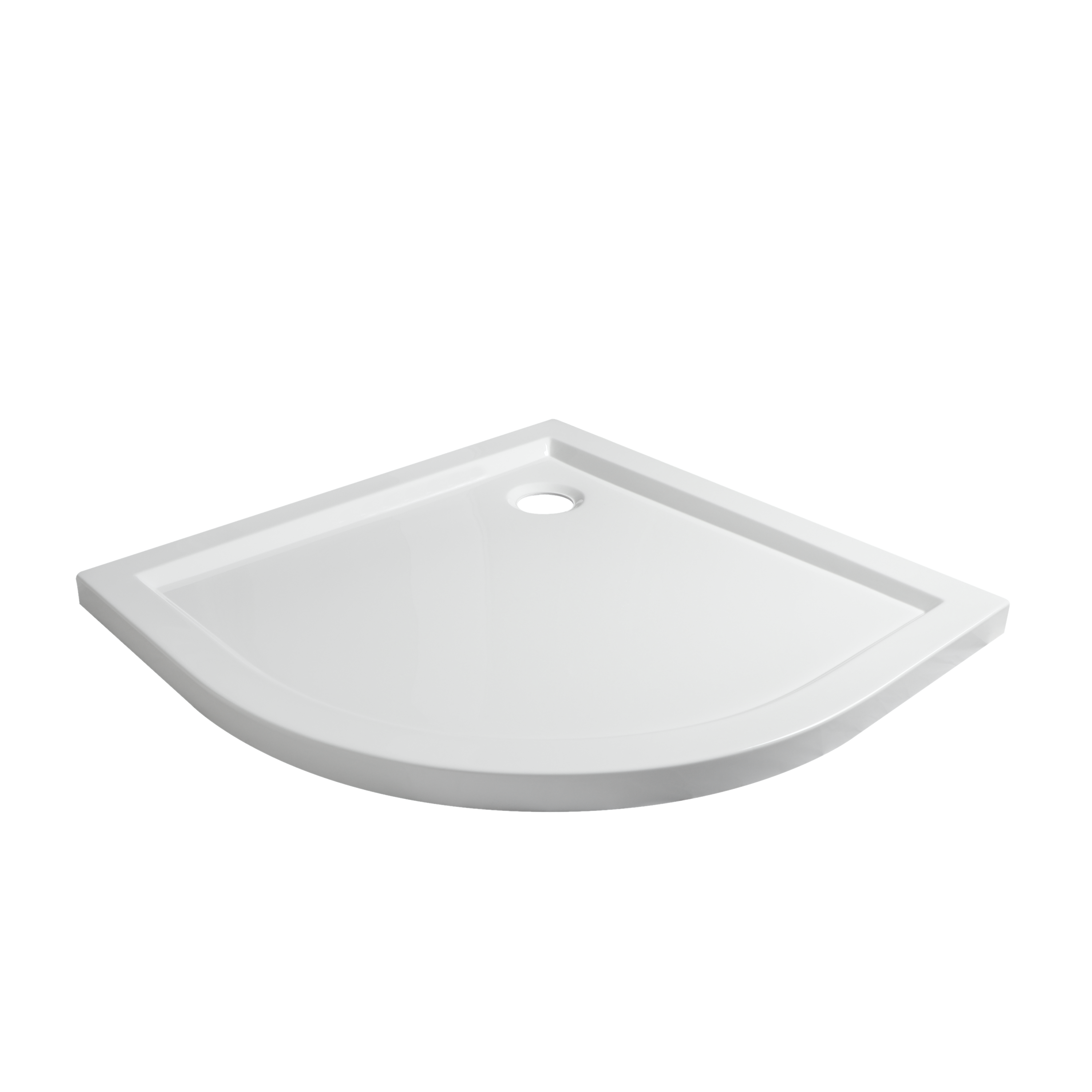 Brodzik do kabiny prysznicowej 1/4 koła Essential 90x90x5/3 cm Sensea - 6
