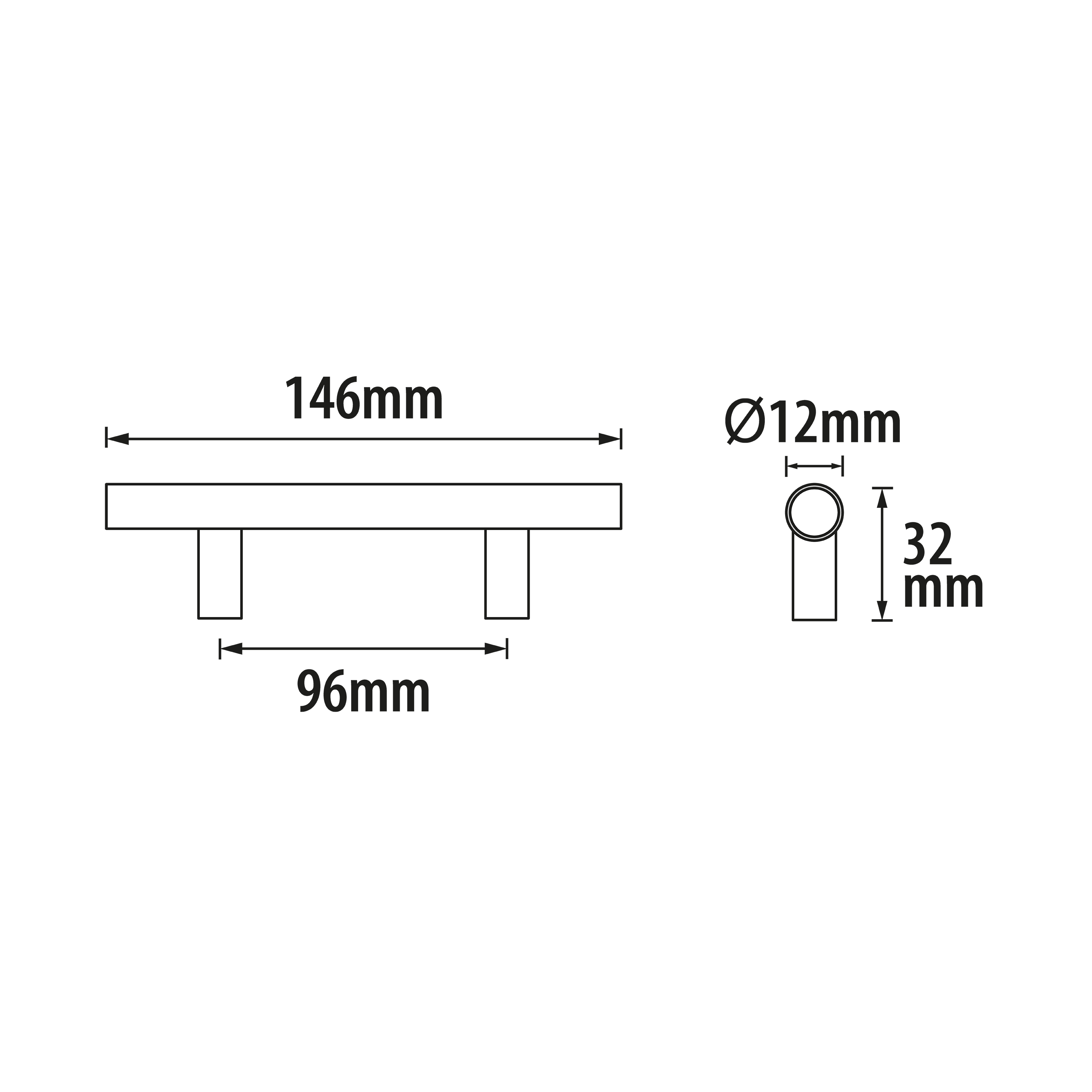 Uchwyt meblowy Sara 96 mm nikiel Inspire - 7