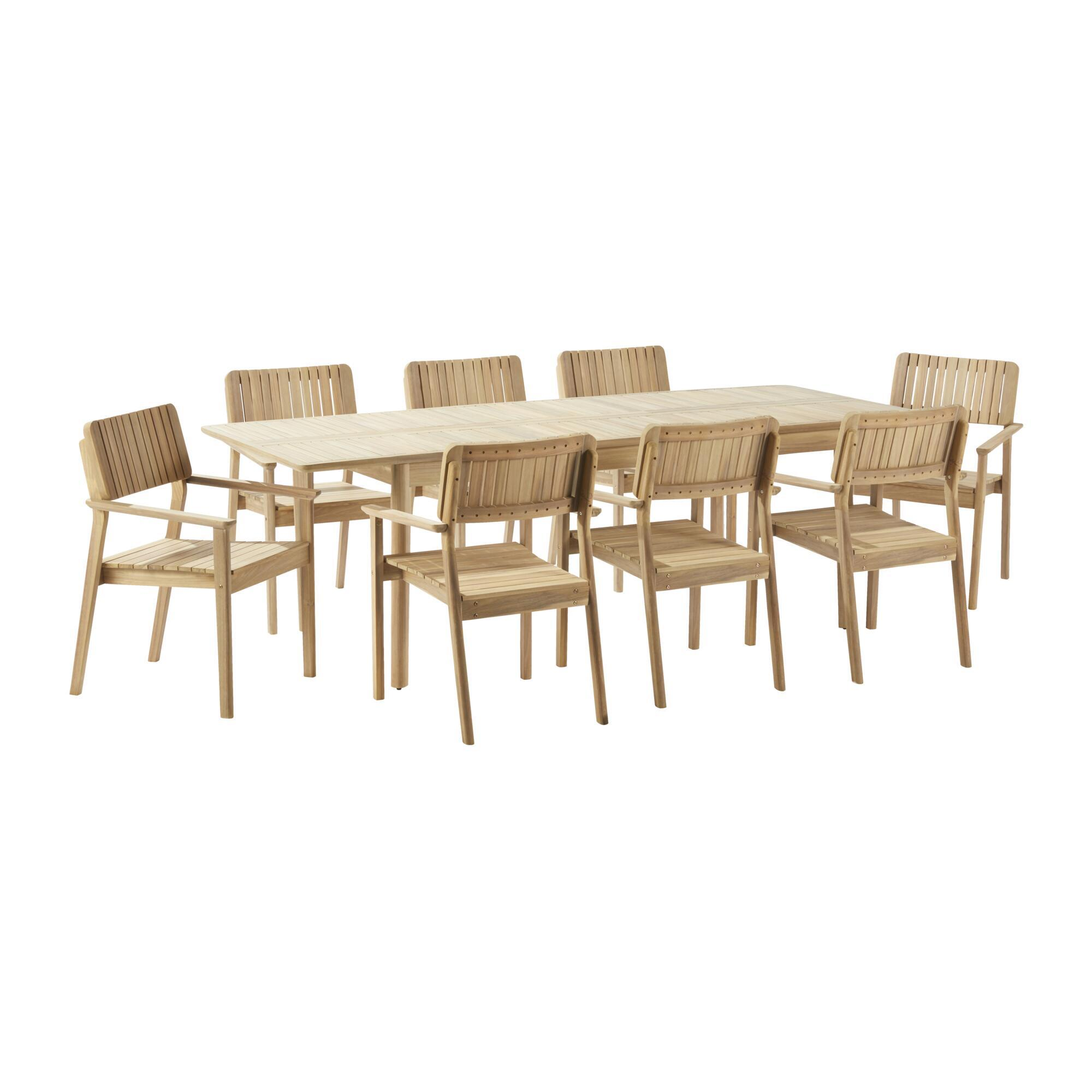 Mesa de madeira NATERIAL ATLAS 180/241.8X90X75CM - 36