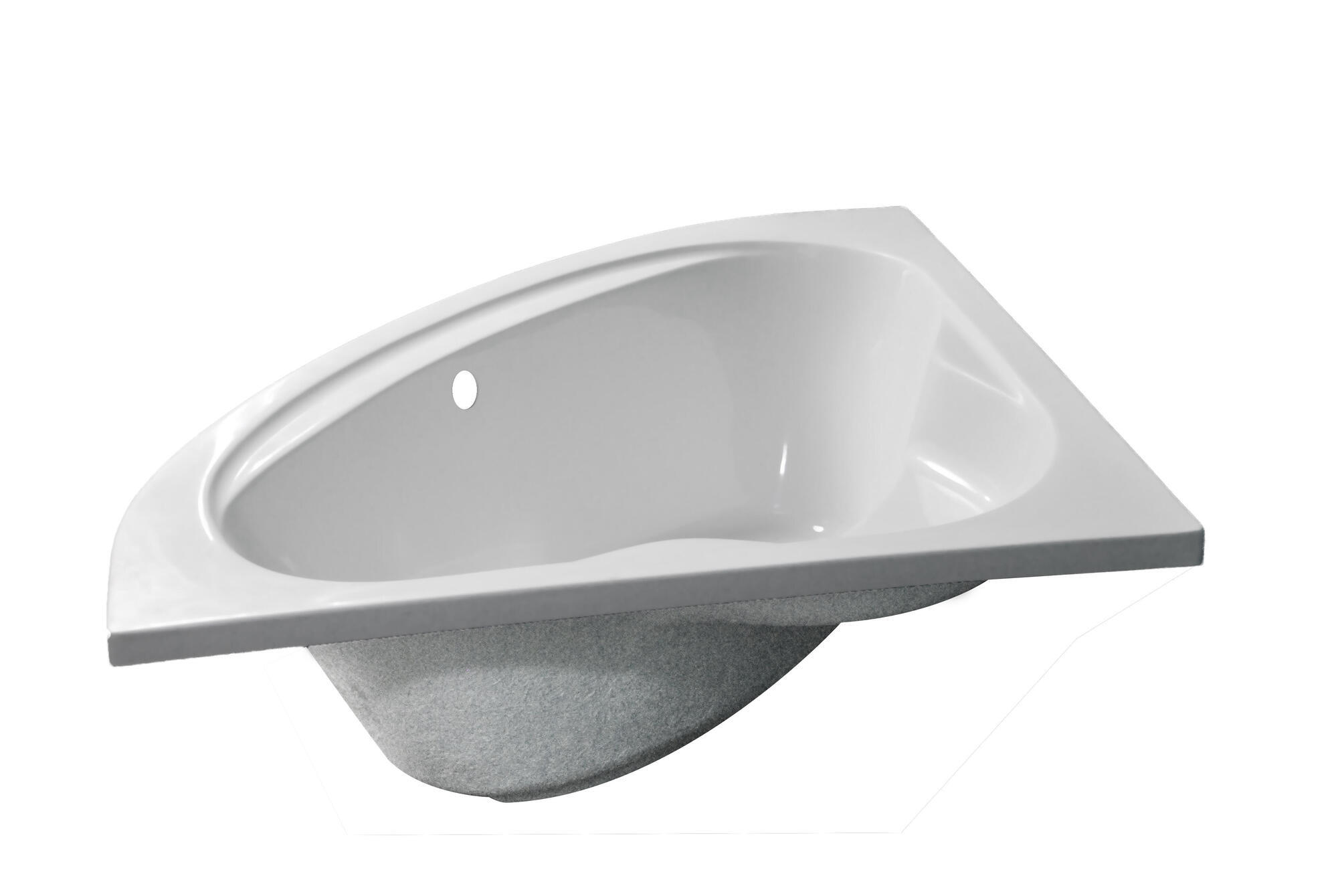 Baignoire d'angle L.140x l.140 cm blanc, SENSEA Access confort - 2