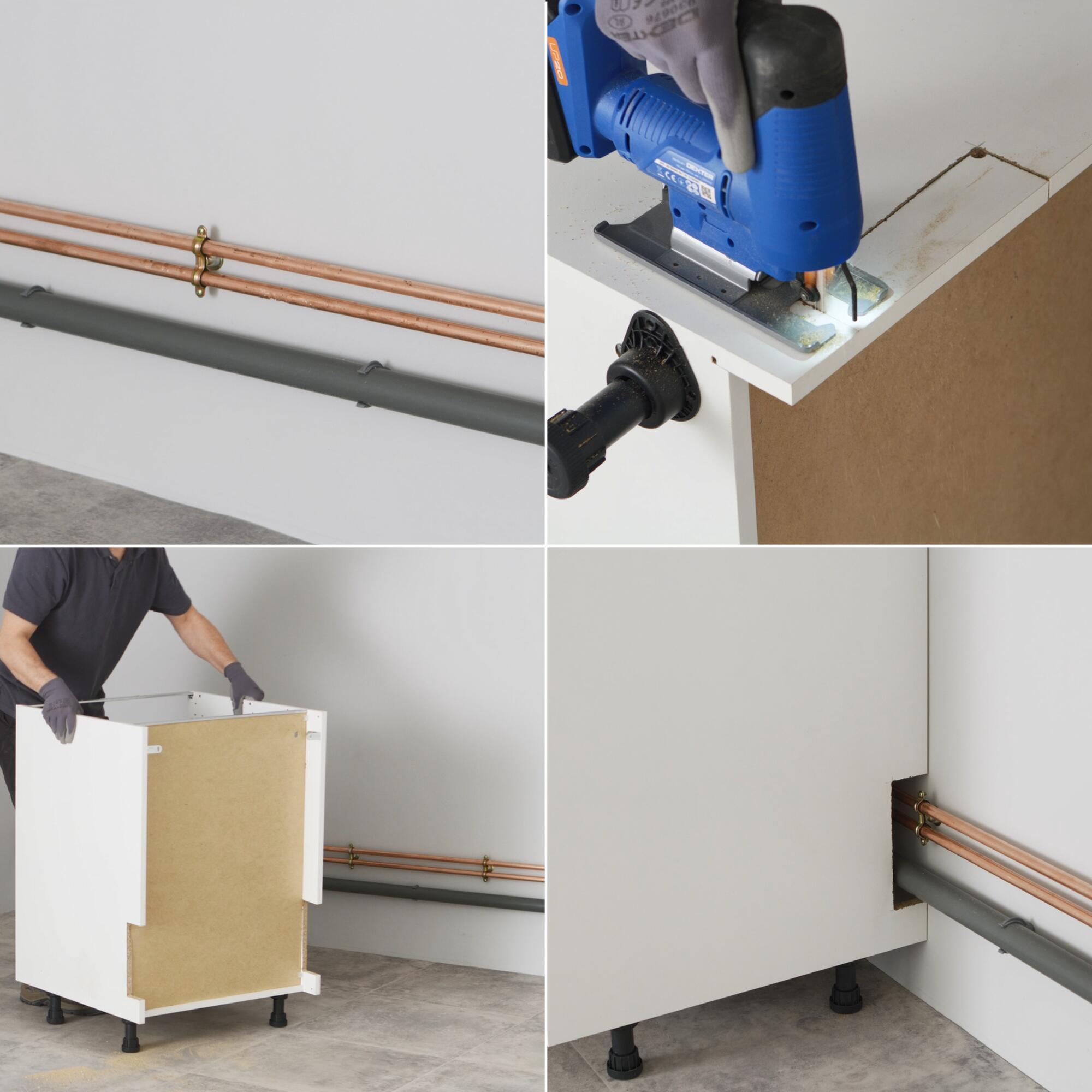 Korpus szafki kuchennej B60 biały Delinia iD - 15