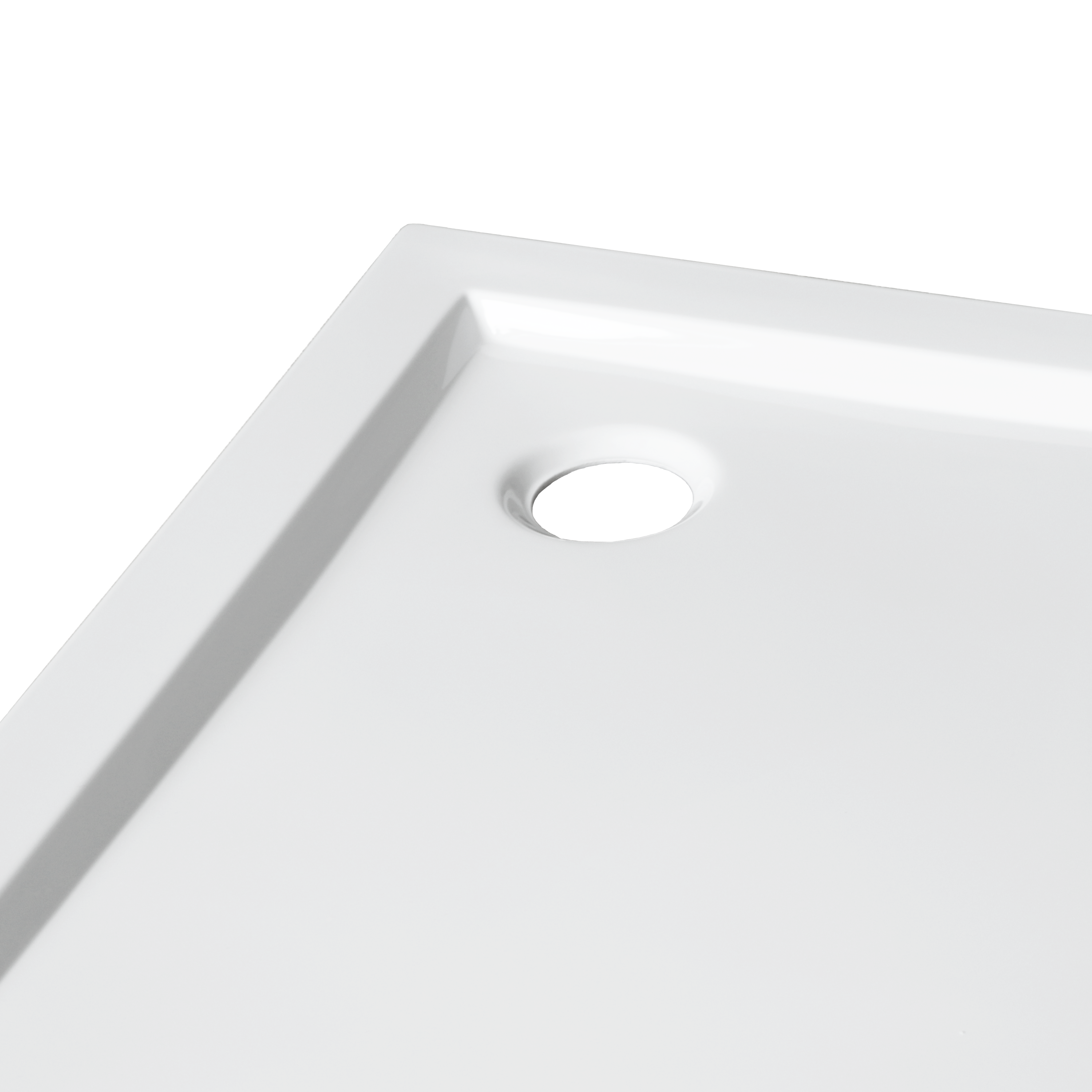 Base de duche 80x80 cm branco Sensea Essential - 6