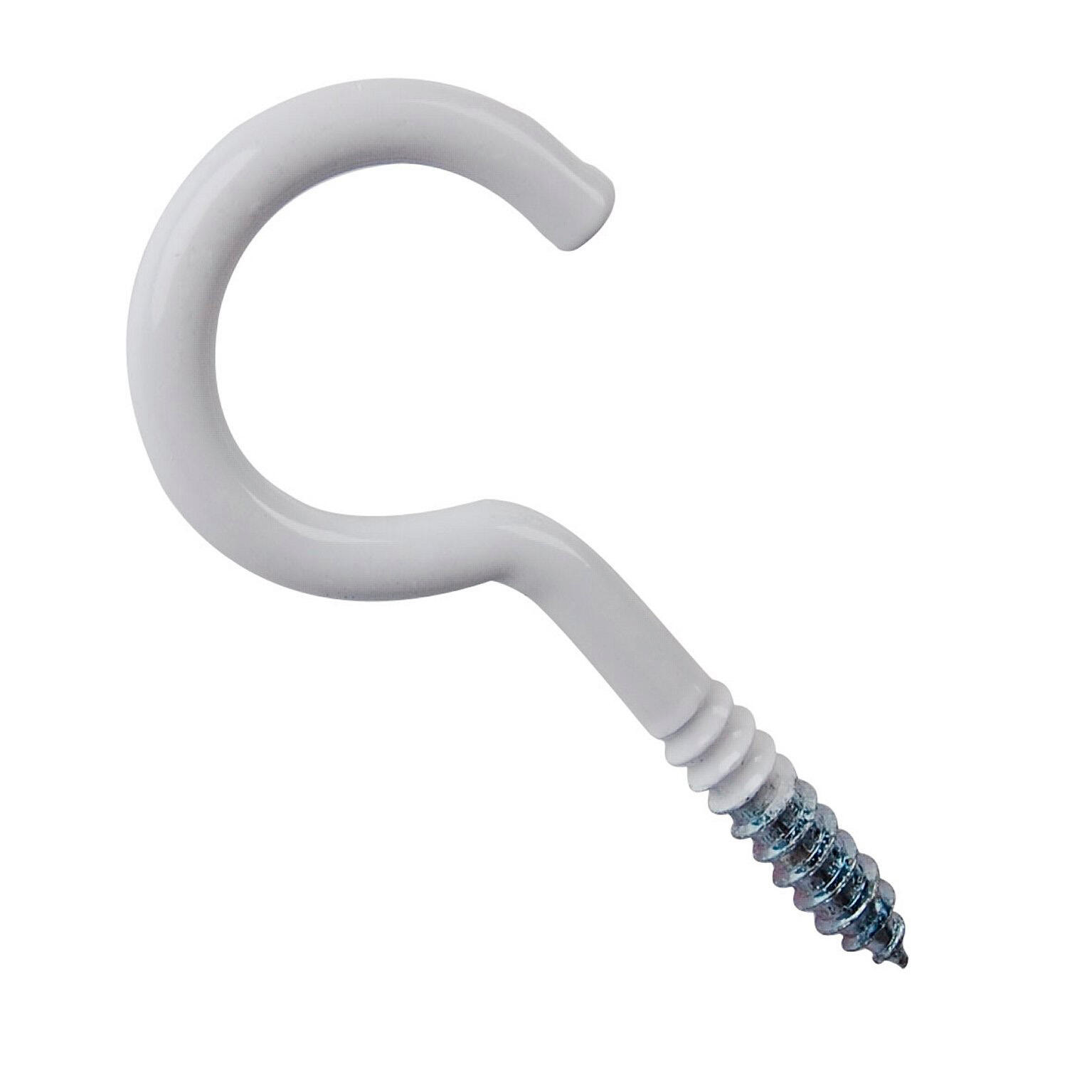 Lot de 6 crochets à visser acier STANDERS, Diam.4 x L.30 mm - 3