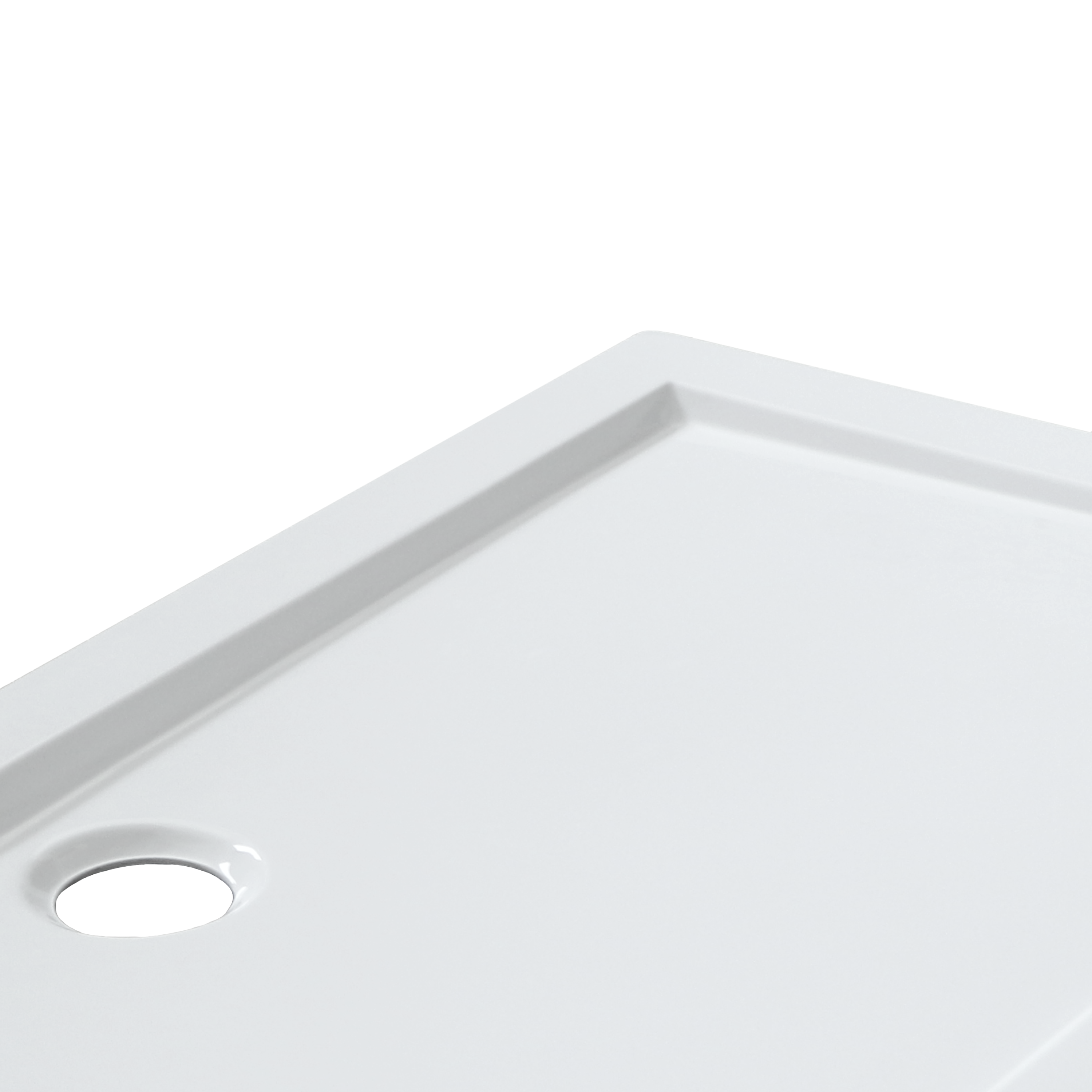 Piatto doccia SENSEA in pmma Essential bianco L 80 x L 160 x H 5 cm lucido - 6