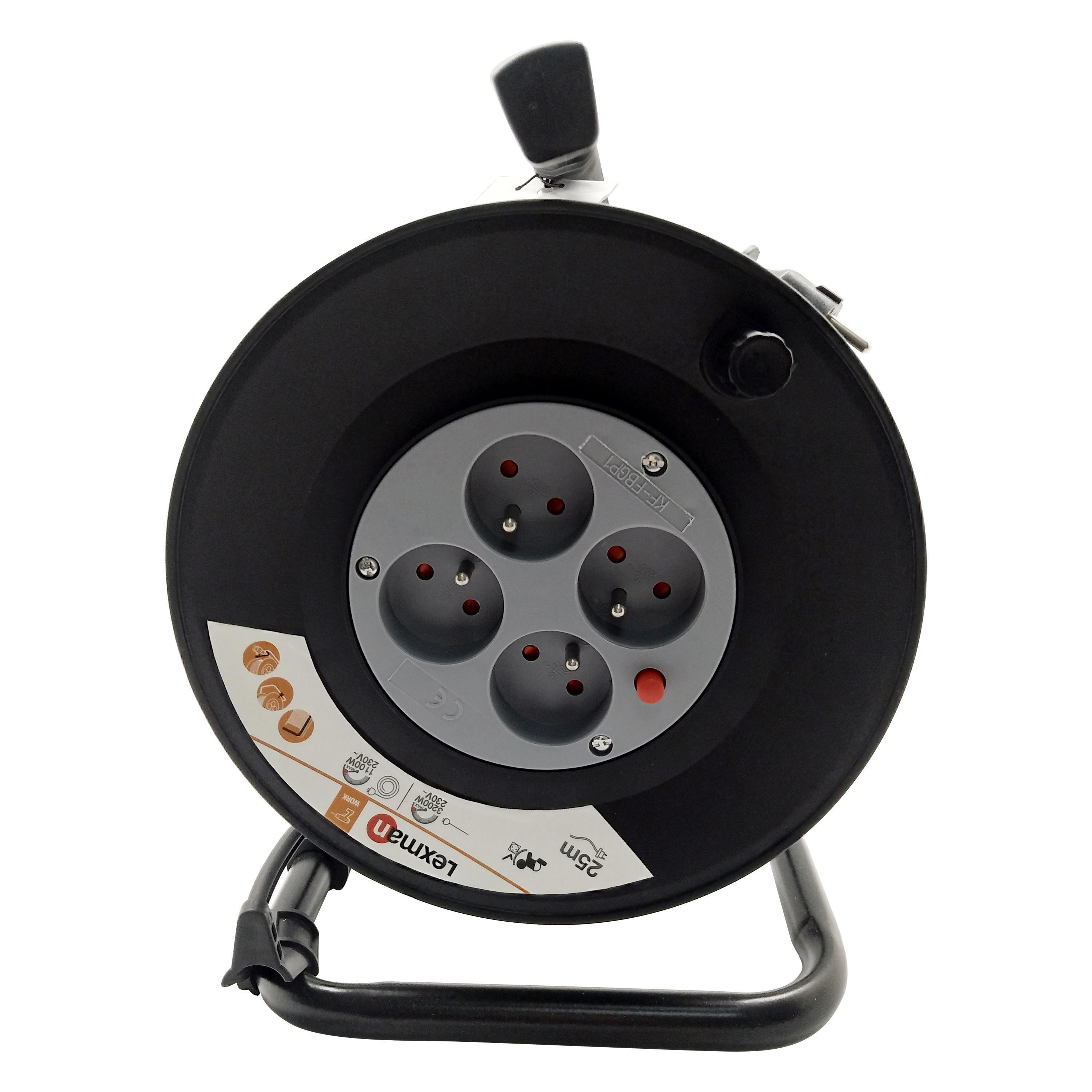 Enrouleur Électrique Bricolage Avec Terre L.25 M Ho5Vvf 3G1.5, Electraline