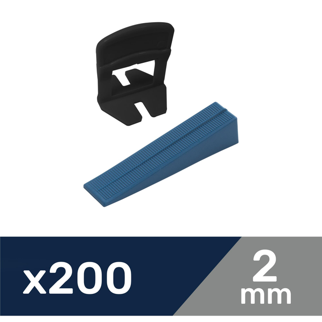 200 Croisillons Autonivelants PAVILIFT Avec Cale 2mm - Pour Carrelage MAXI