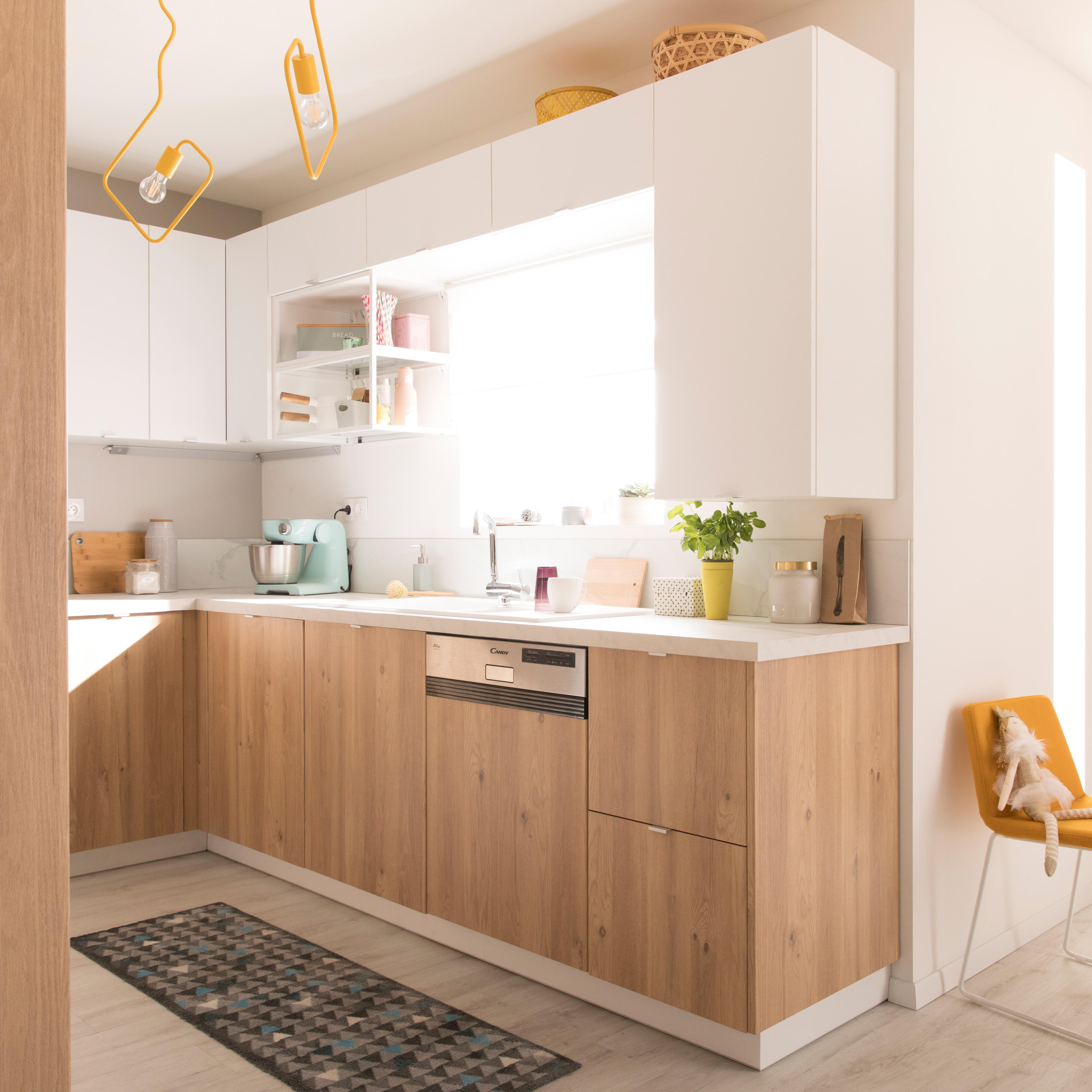 Façade de tiroir de cuisine Lugano effet chêne boréal mat H.12.5 x l.44.7 cm - 2