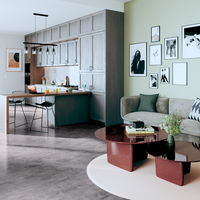 Dalle PVC clipsable forte ARTENS Moods zinc 2 pierre