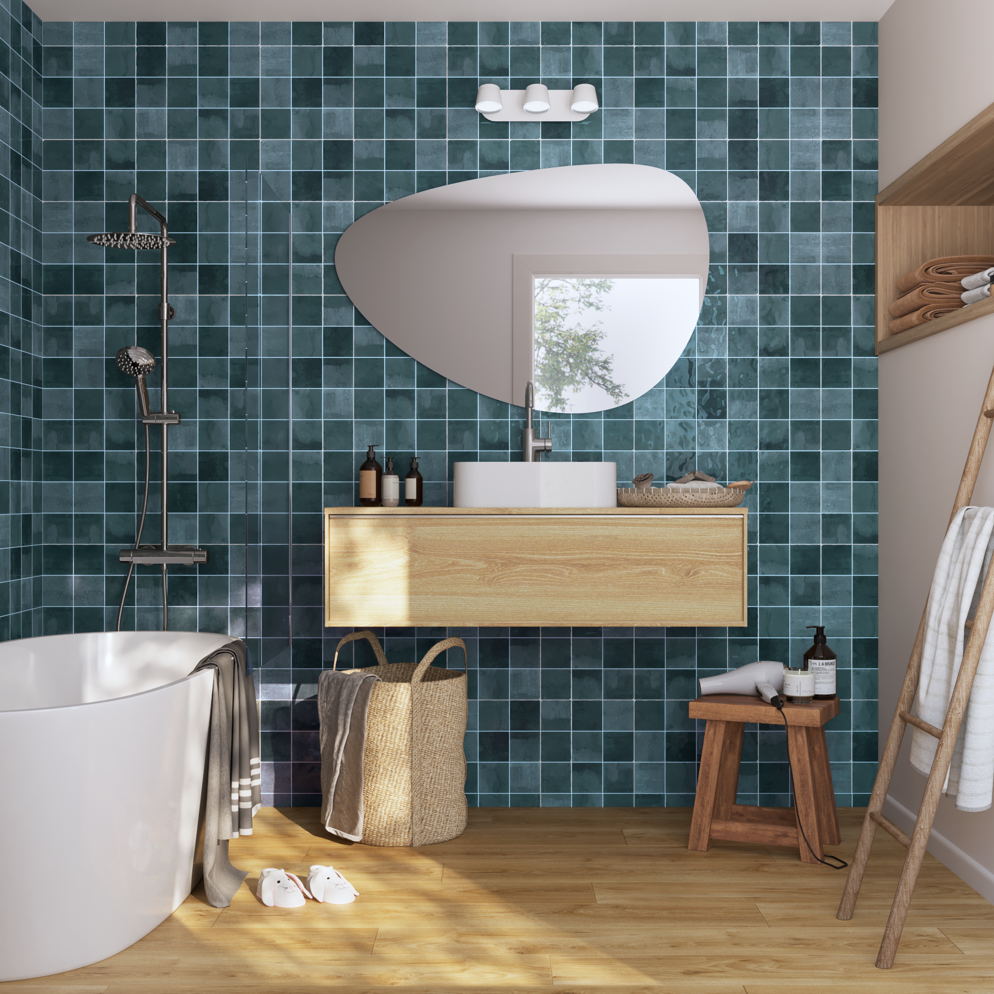 azulejo moha square esmeralda - 1