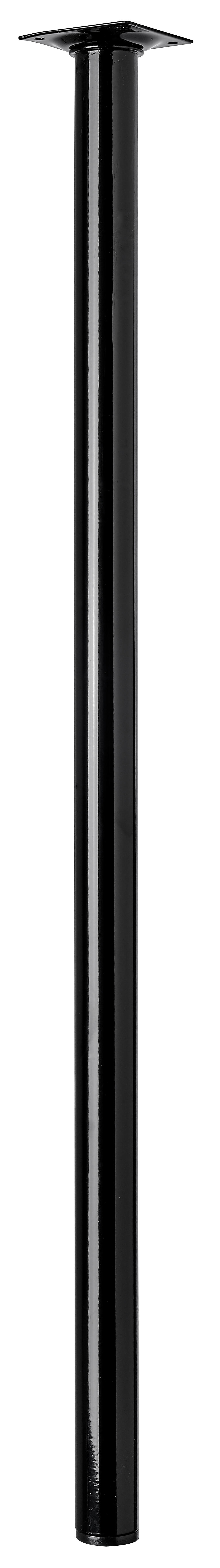 Pied de table Hettich, noir, diamètre 3 cm x hauteur 70 cm - 4