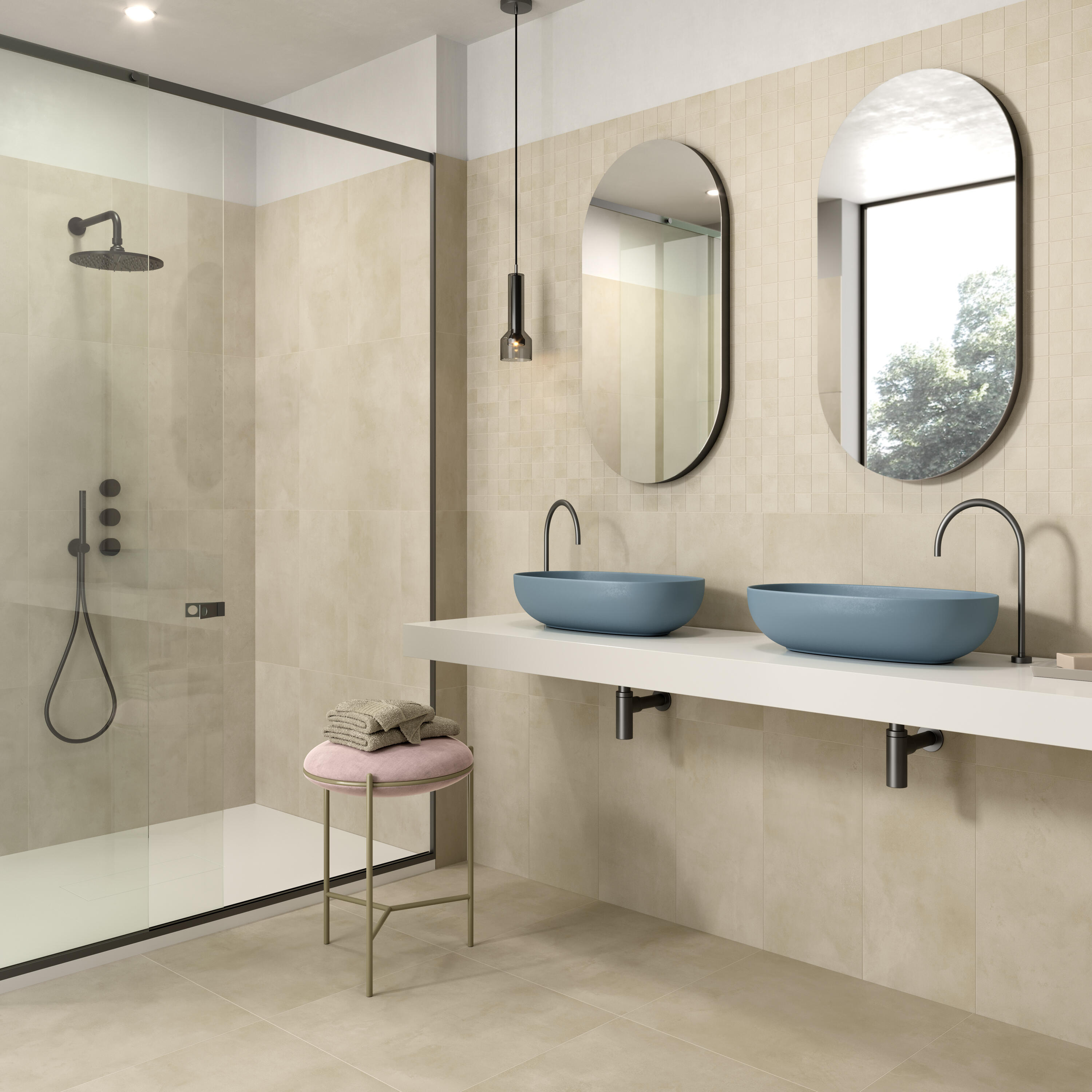 Piastrella da pavimento e rivestimento interno ed esterno in gres porcellanato 30 x 60 cm rettificato beige opaco Epura Beige 30x60 cm R10 traffico intenso (pei 4/5) Sp. 8.5 mm 1.08 mq - 3