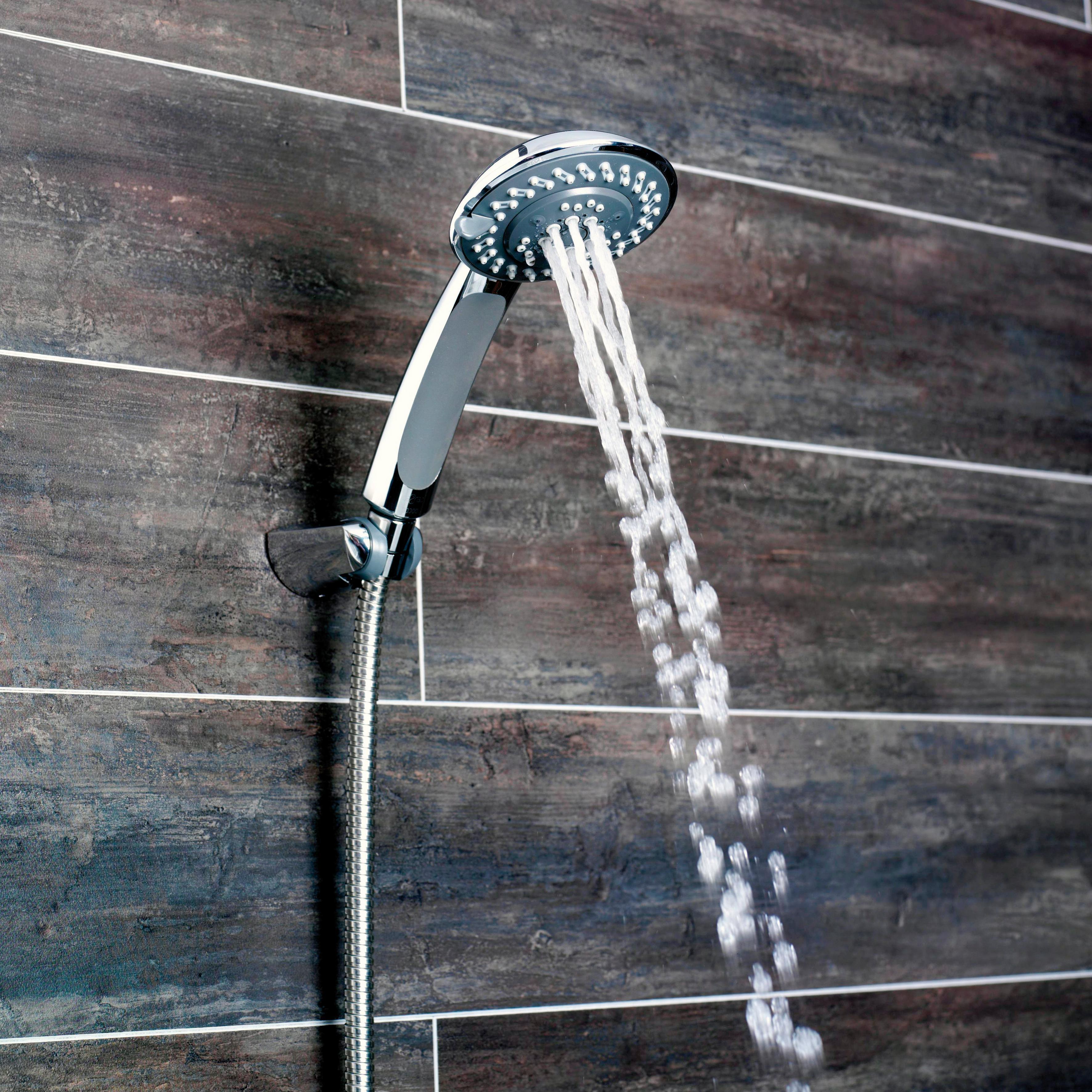 Trio (pommeau de douche, flexible, support de douche) 4 jets chrome Docce SENSEA - 3