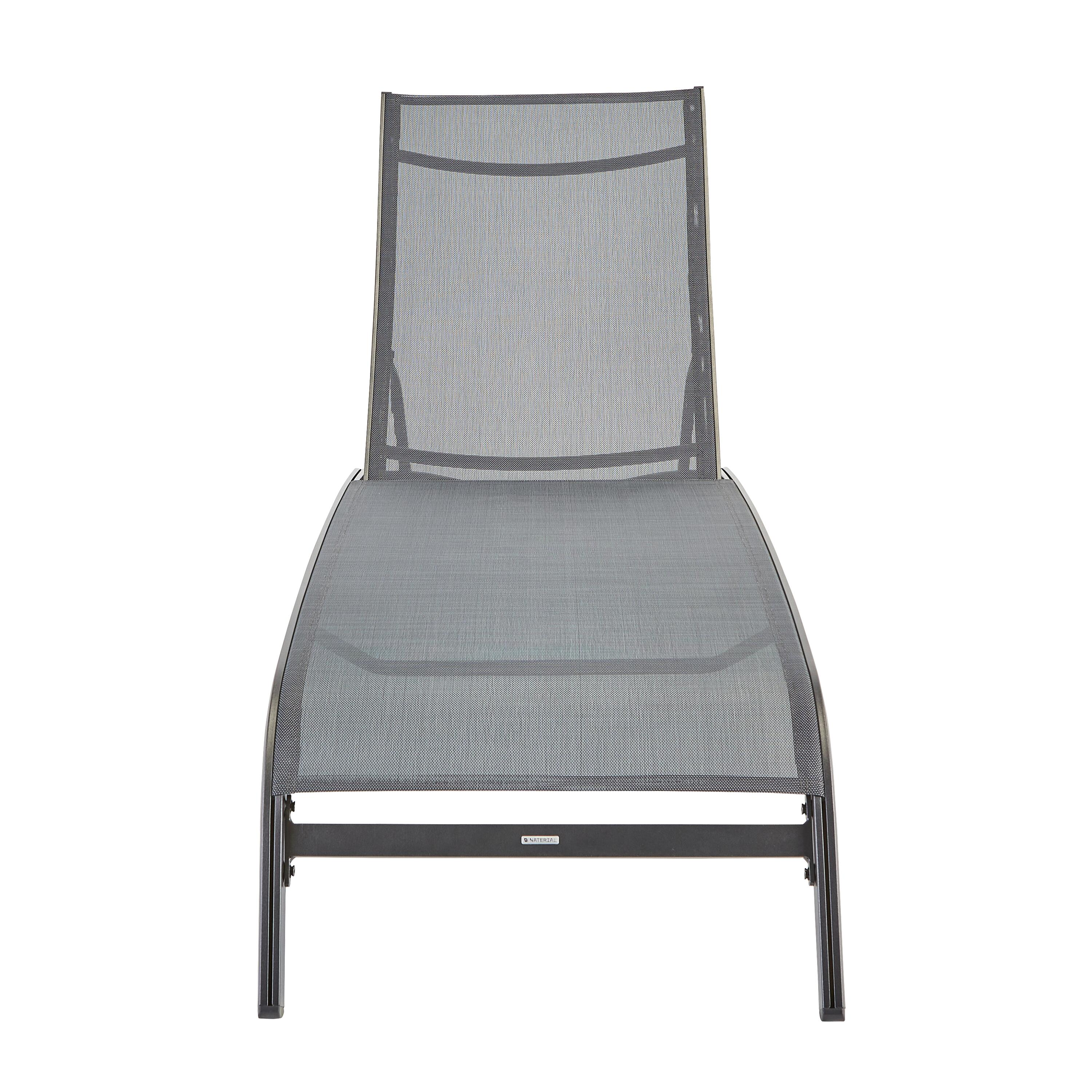 Bain de soleil en aluminium NATERIAL Lyra gris - 6
