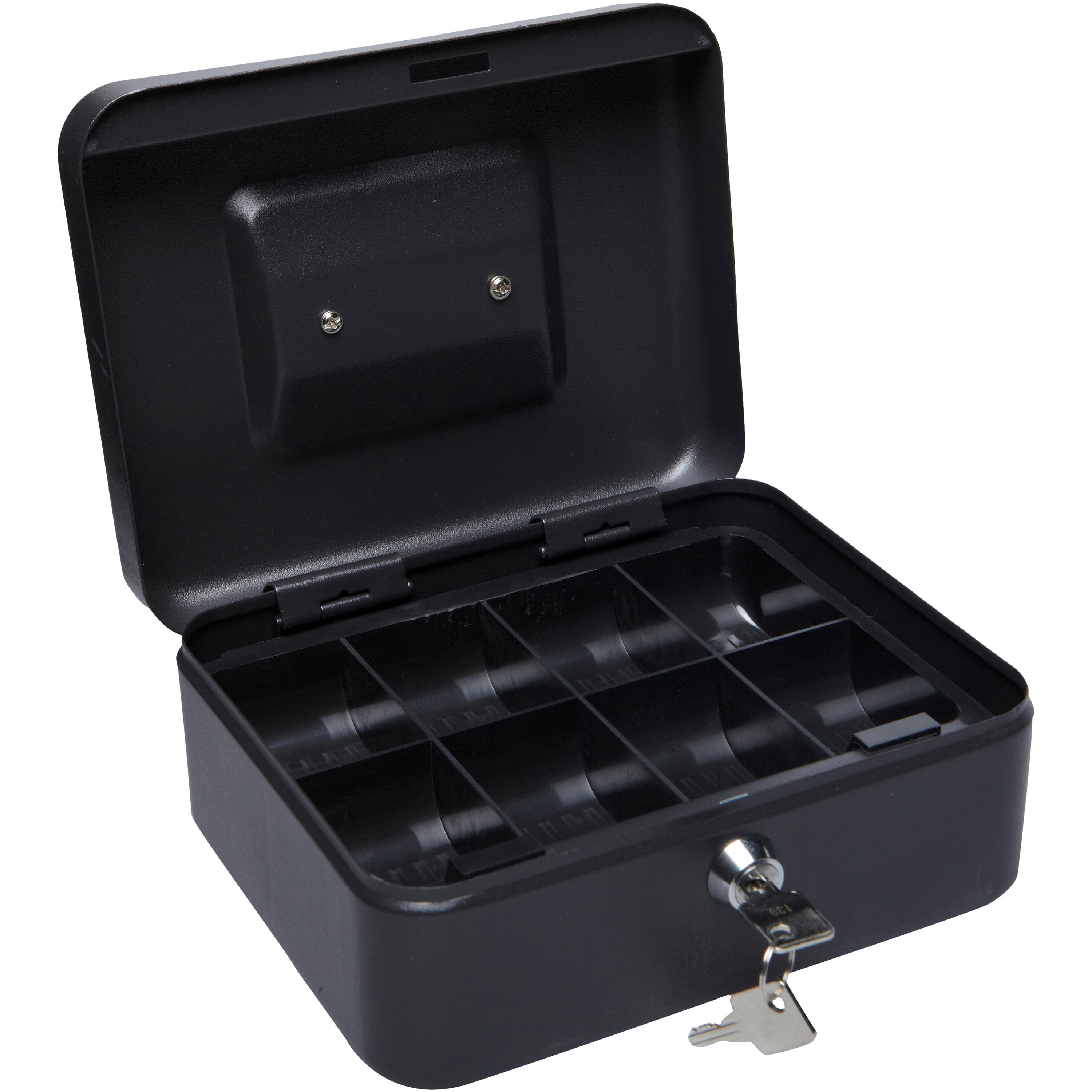 Caja de caudales en acero negro de 20x9x16 cm