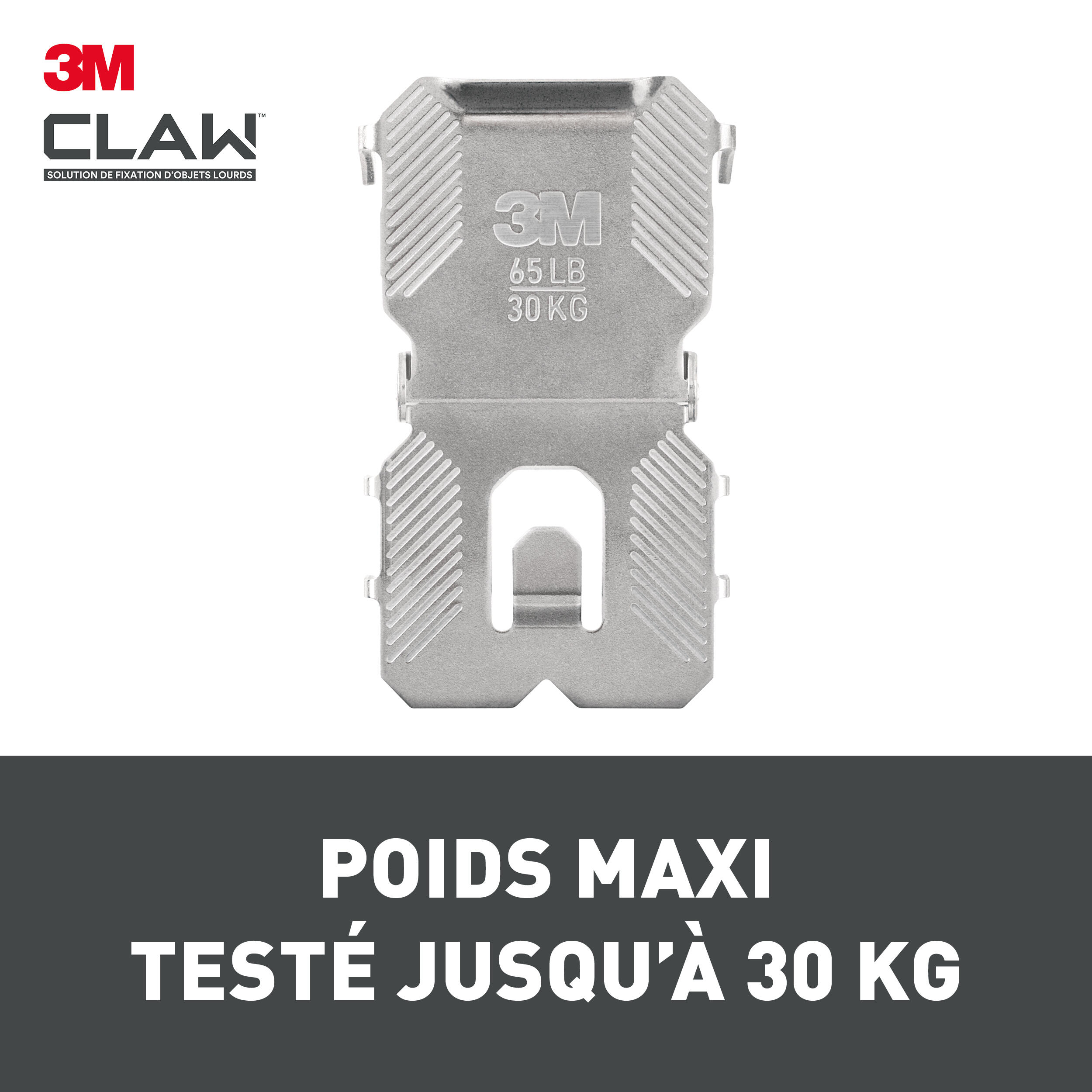 2 suportes para placa de gesso CLAW 30 KG 3M - 4