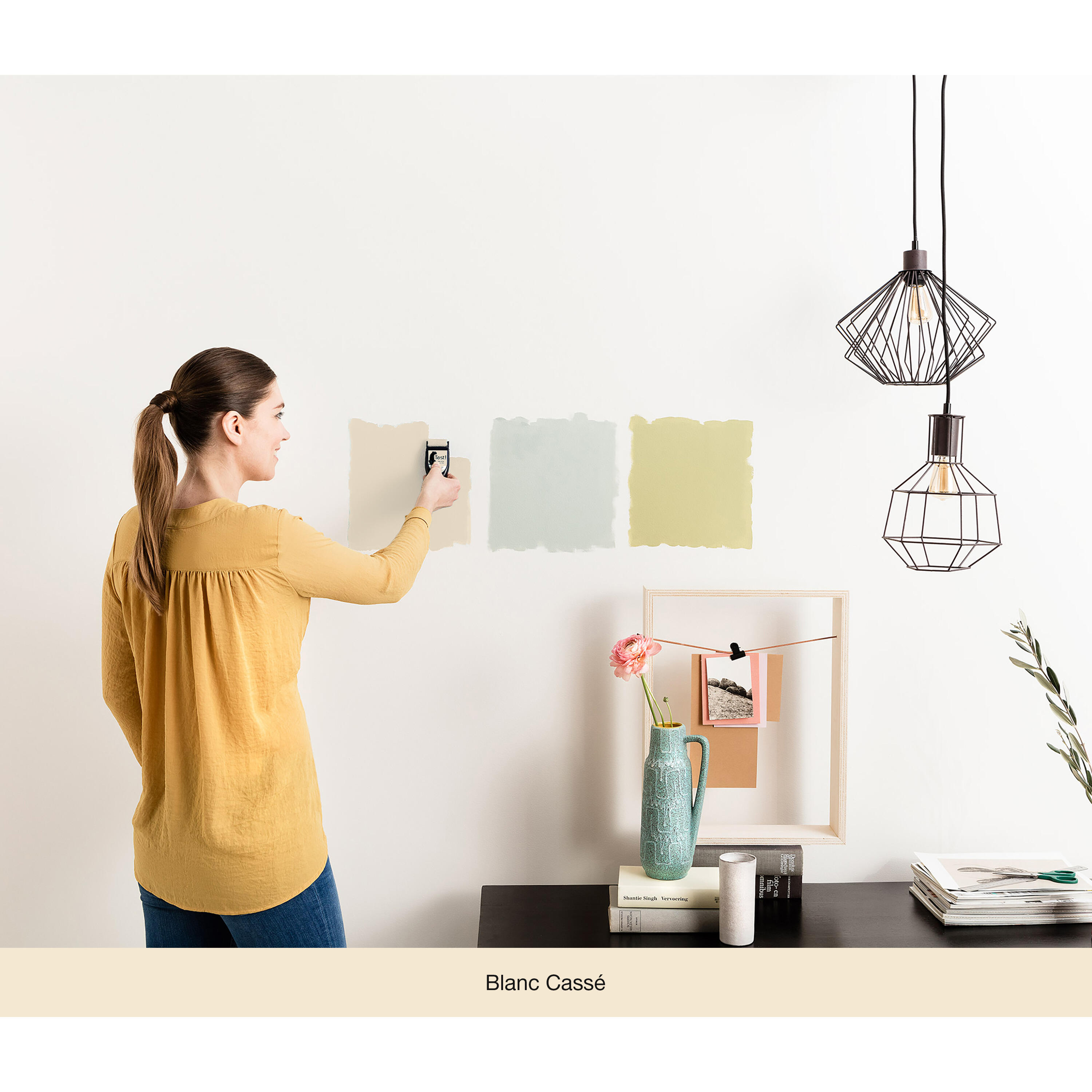 Testeur peinture mur, boiserie blanc cassé satin DULUX VALENTINE Crème de couleu - 3