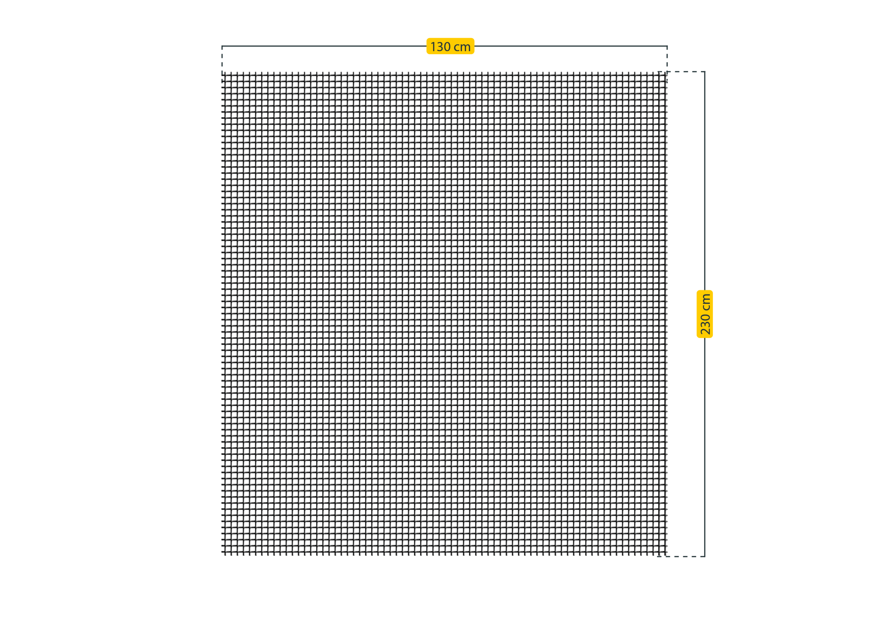 Tela de mosquitera poliester gris 130x230cm recortable para puerta autoadhesiva - 4