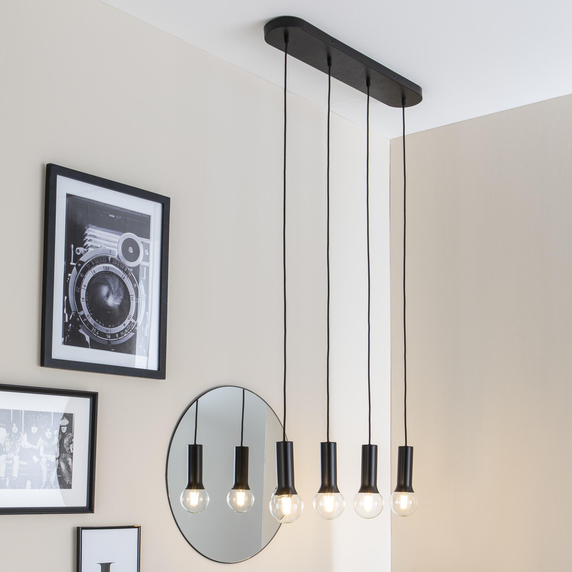 Foco decorativo com lâmpada Diuna Inspire LED 554lm 1 luz pintado preto - 17