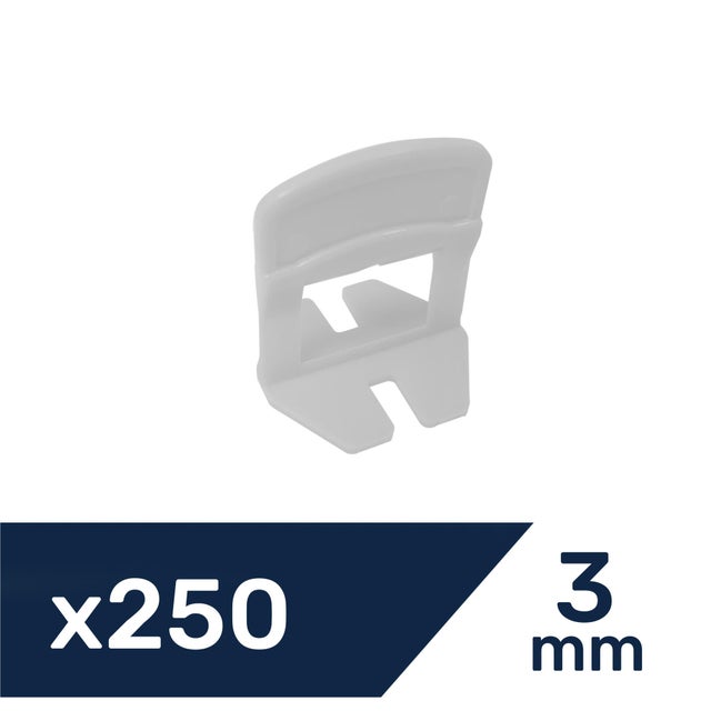 Lot de 250 croisillons à cale autonivelante DEXTER, Ep.3 mm