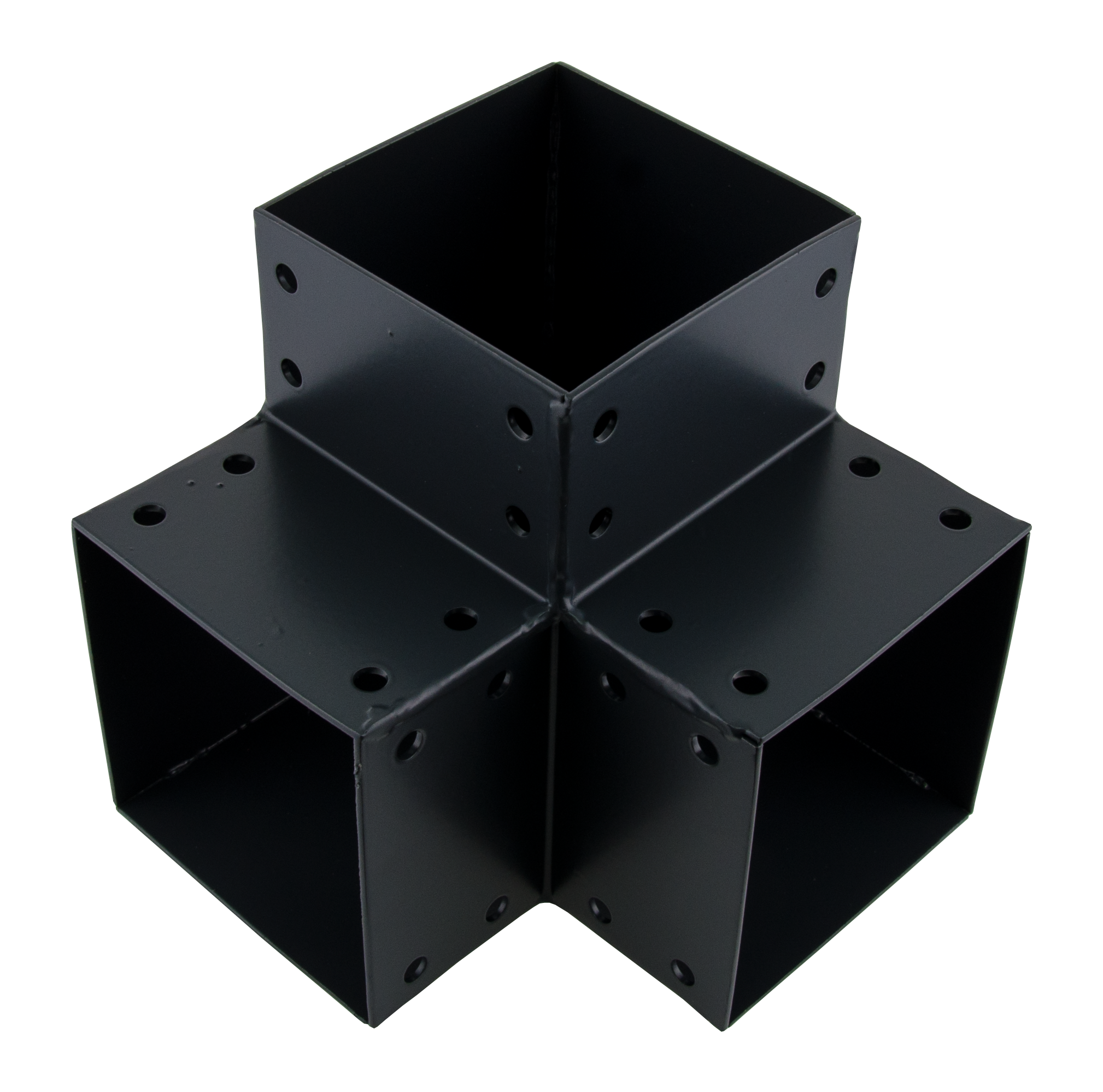 Connecteur 3D angle 90° pour poteau bois, H.9 x P.9 cm - 8