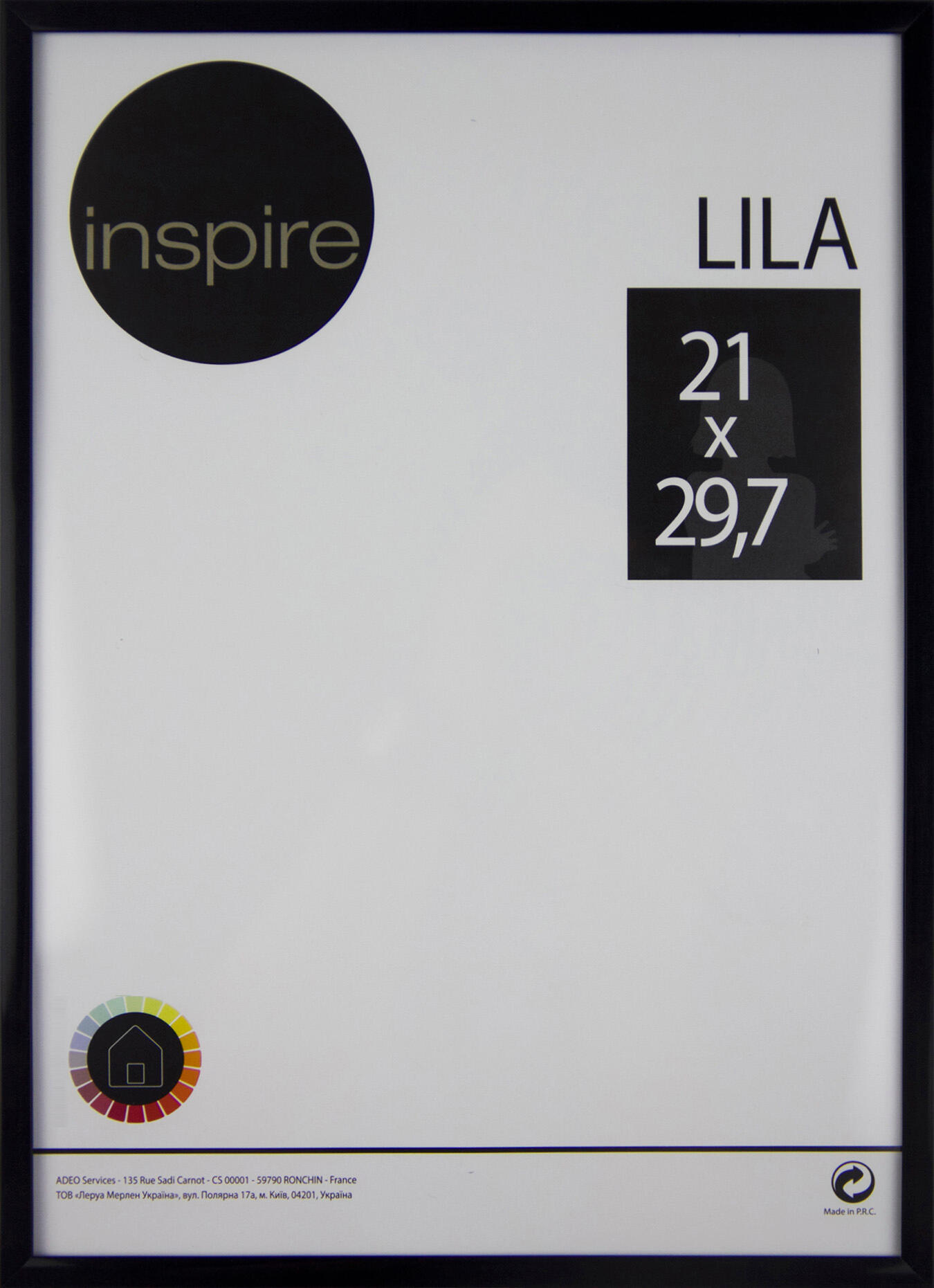 Marco lila negro inspire 21x29.7cm