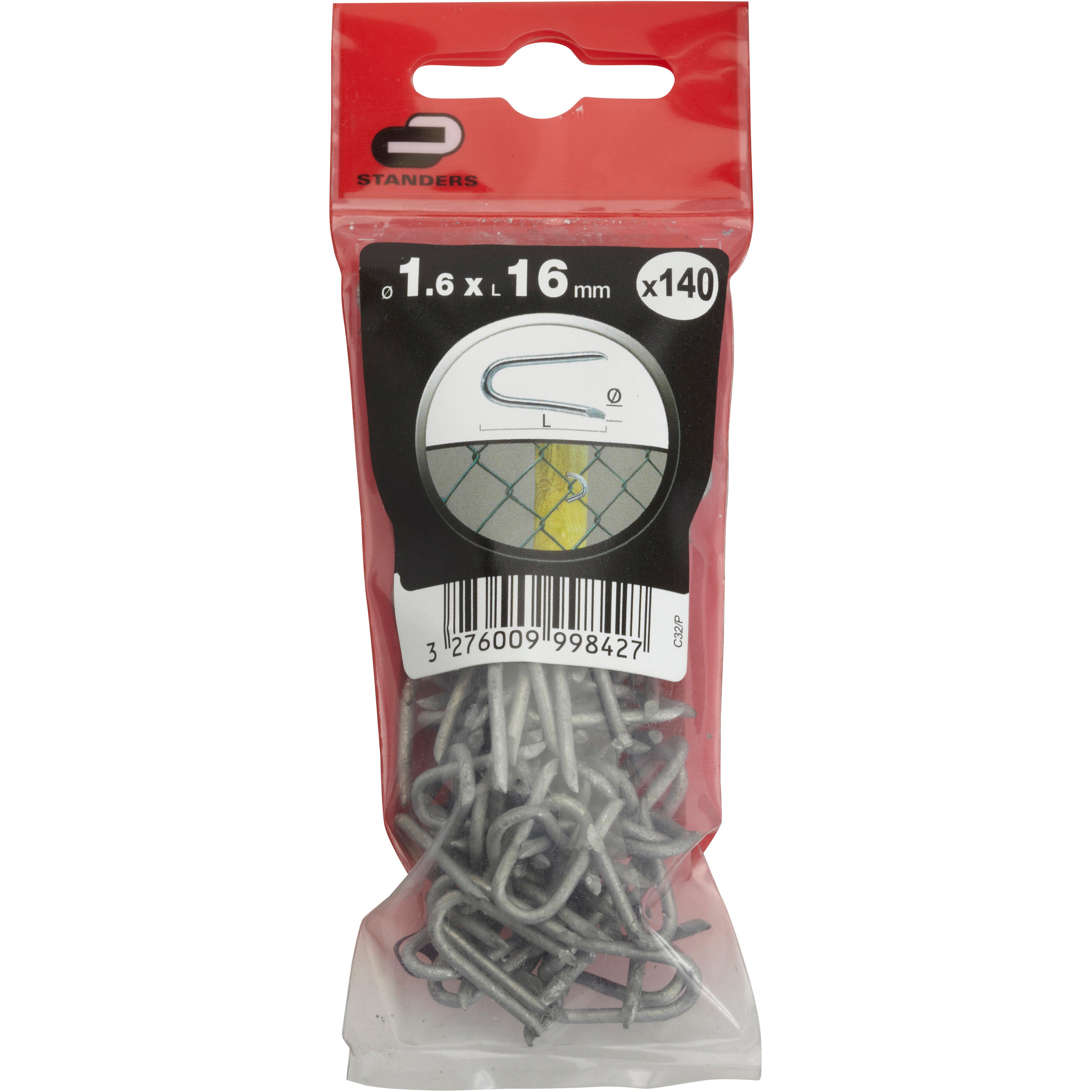 100 Grampos STANDERS 1.6X16 MM - 4
