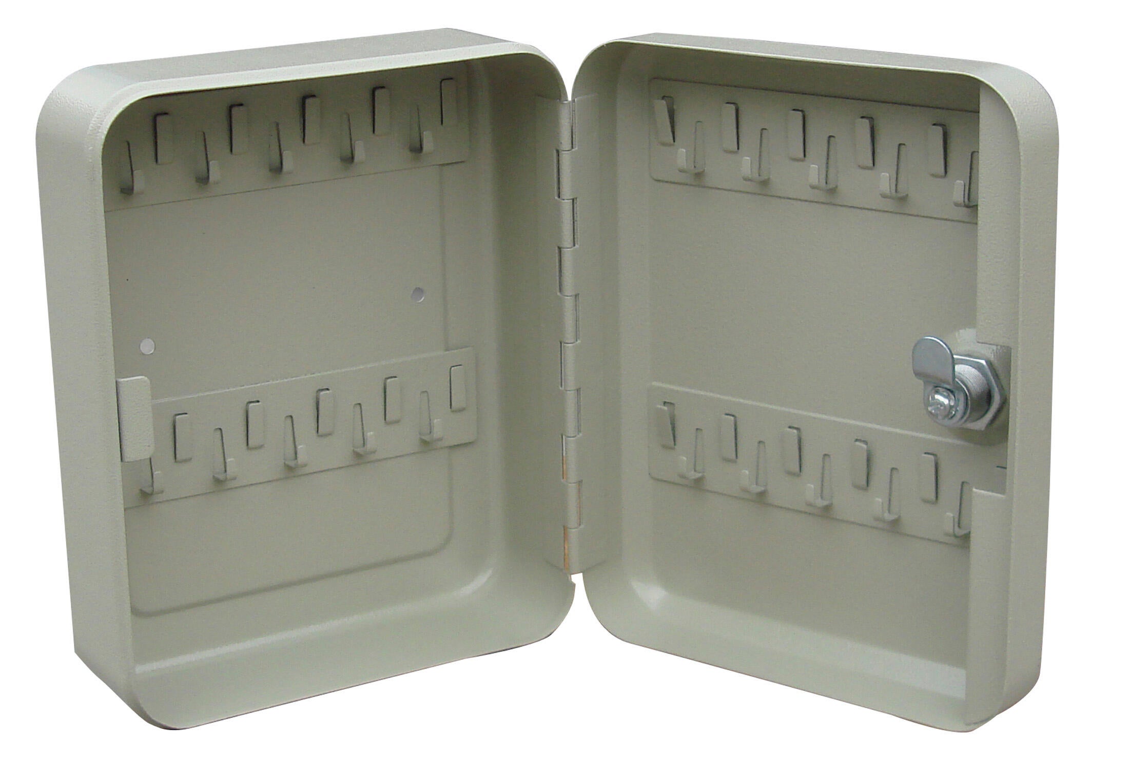 Boîte à clés 20 crochets à clés, l.16 x H.20 x P.7.5 cm - 4