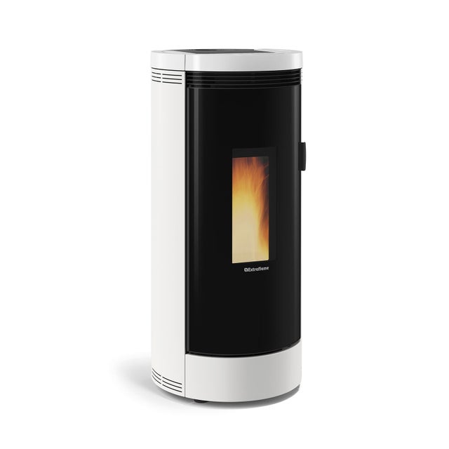 Poêle à granulés EXTRAFLAME Debby cx 9.7 kW blanc