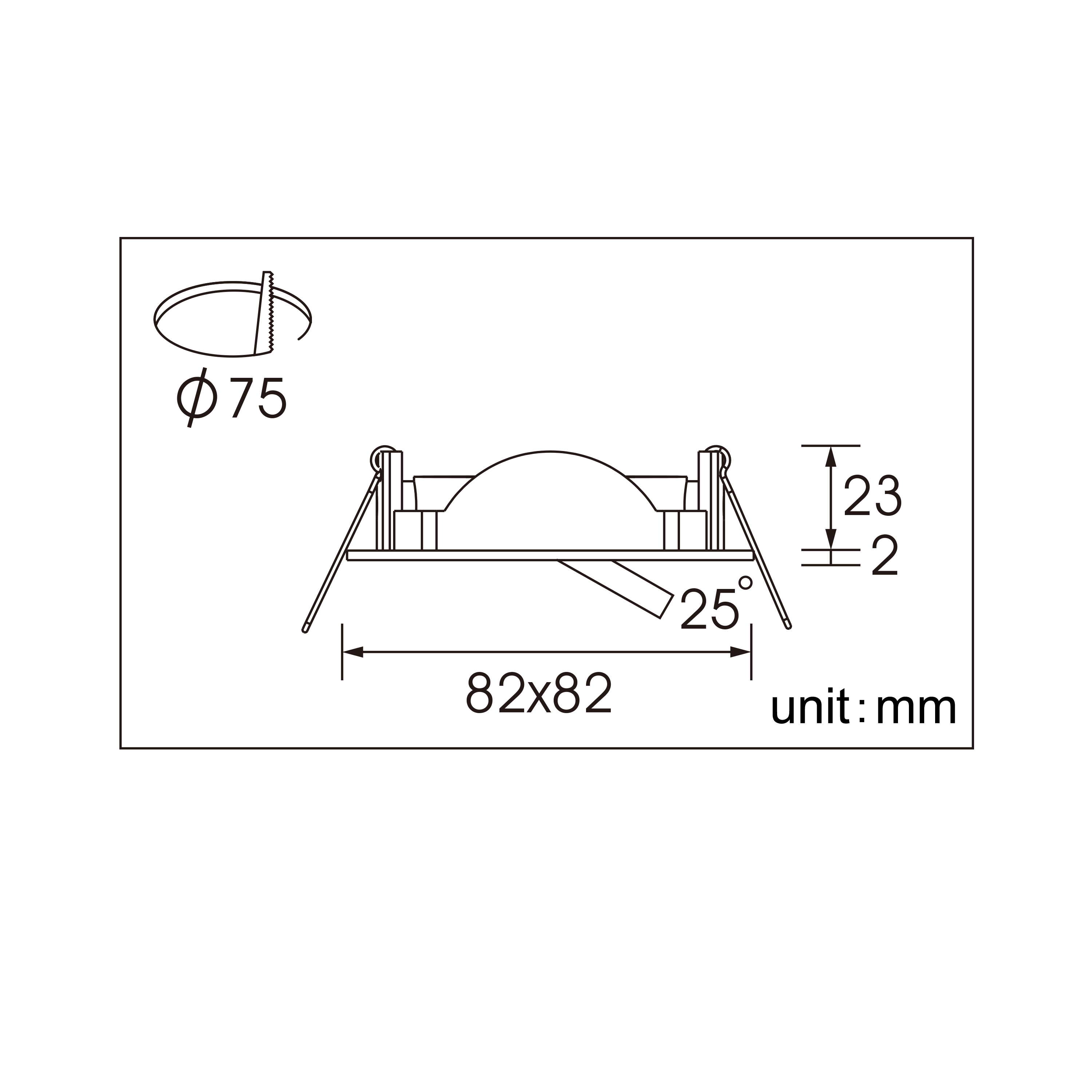 Foco de encastrar INSPIRE CLANE LED QUADRADO GU10 50W - 4