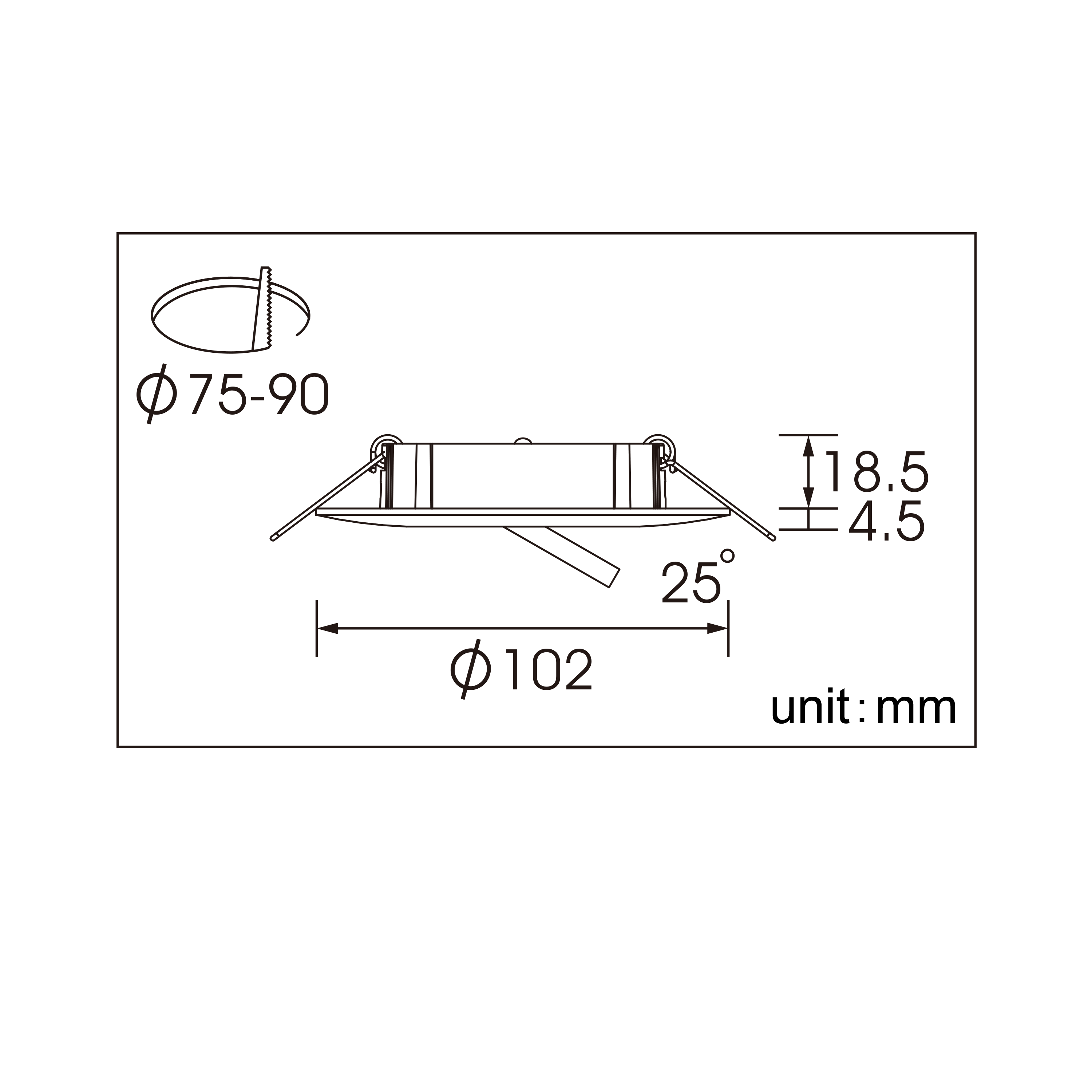 Foco de encastrar INSPIRE DAVIA LED REDONDO GU10 50W - 4