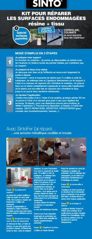 Colle d'assemblage pâte Kit de réparation sintomateriaux SINTO, 250 g transparen - 5