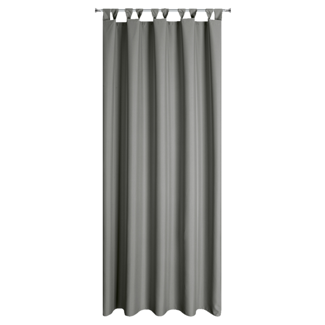 Zasłona ogrodowa Gardenia stalowa 155 x 220 cm na szelkach