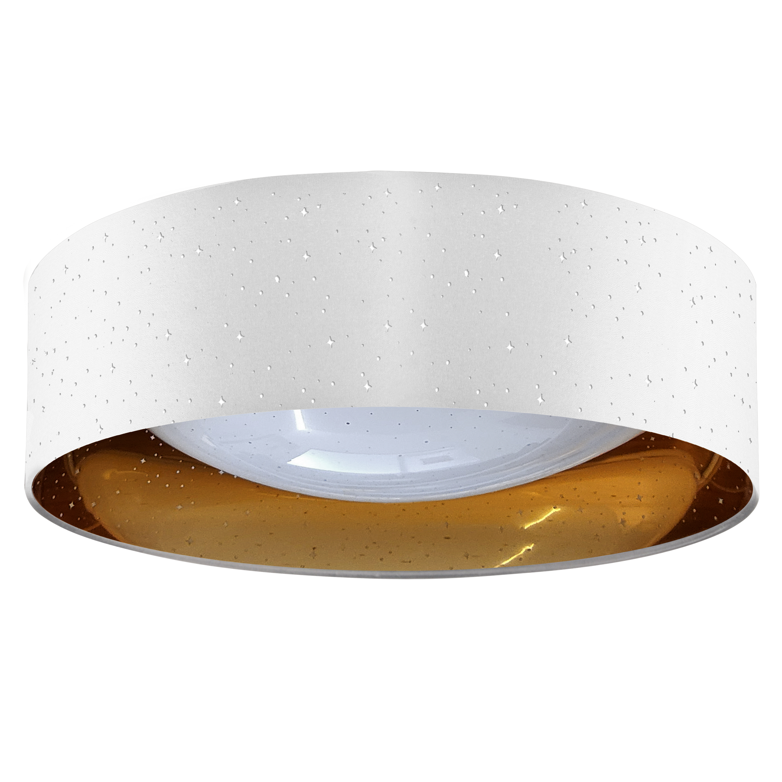 Plafon Tuluza biało-złoty 40 cm LED Goldlux