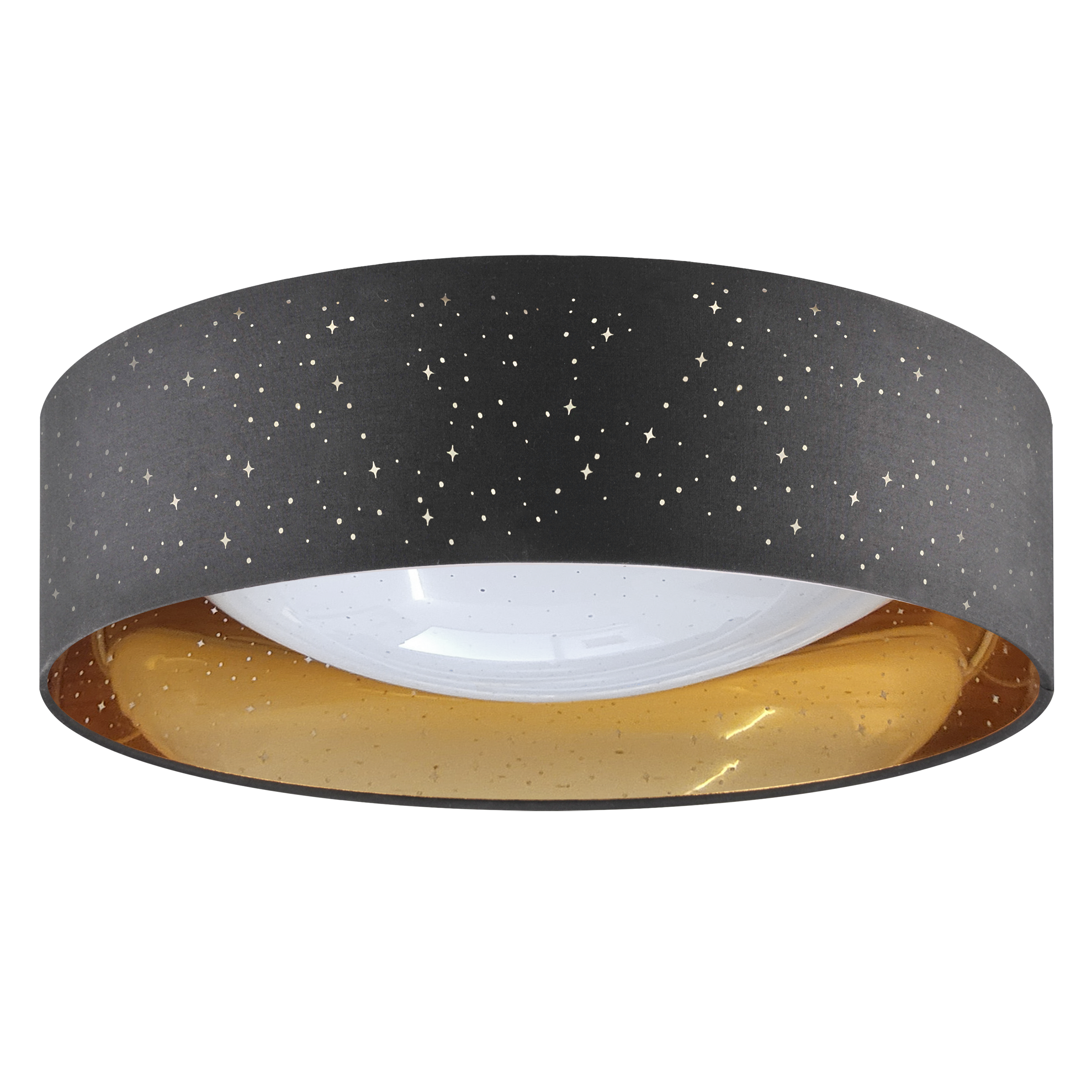 Plafon Tuluza czarno-złoty 40 cm LED Goldlux