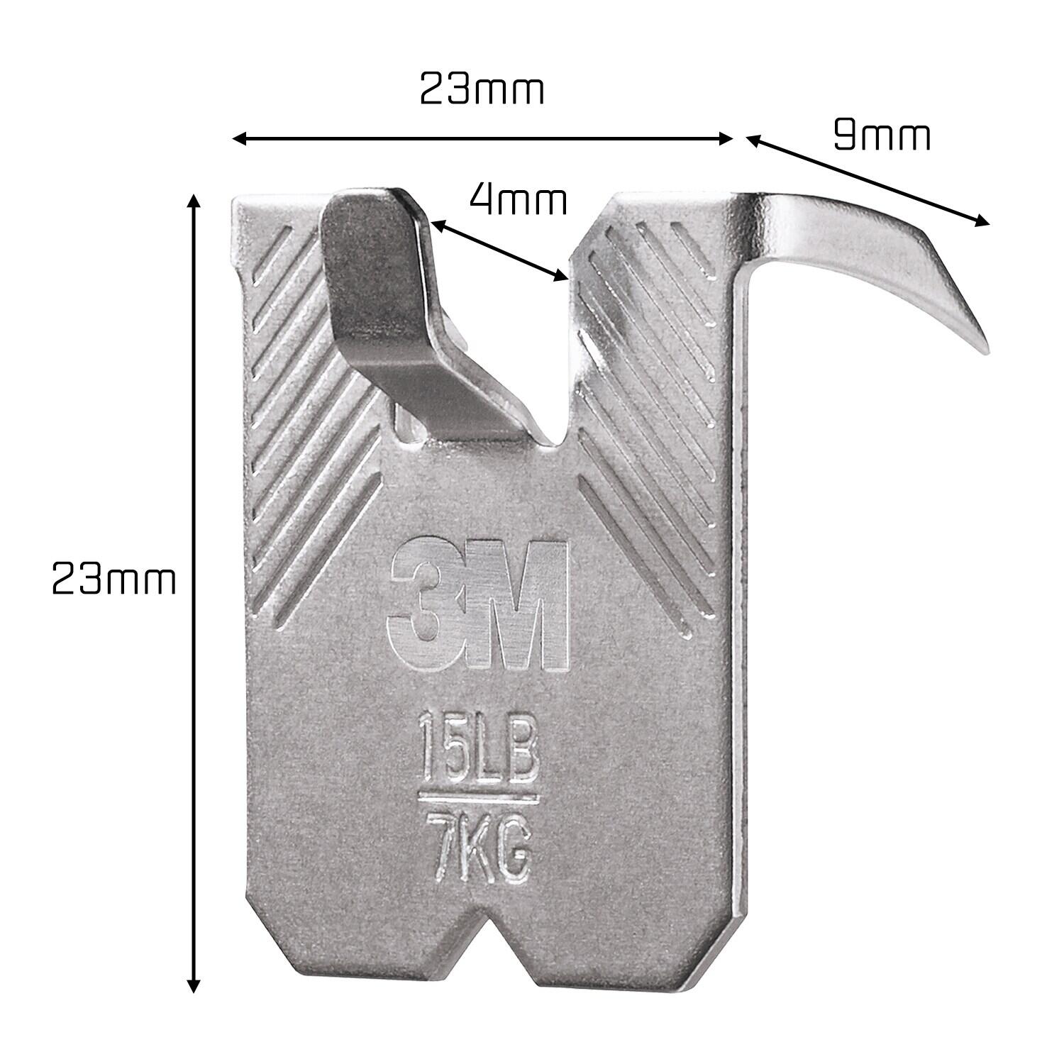 2 Ganchos para cuadros 3M CLAW, 7kg de carga máxima - 3