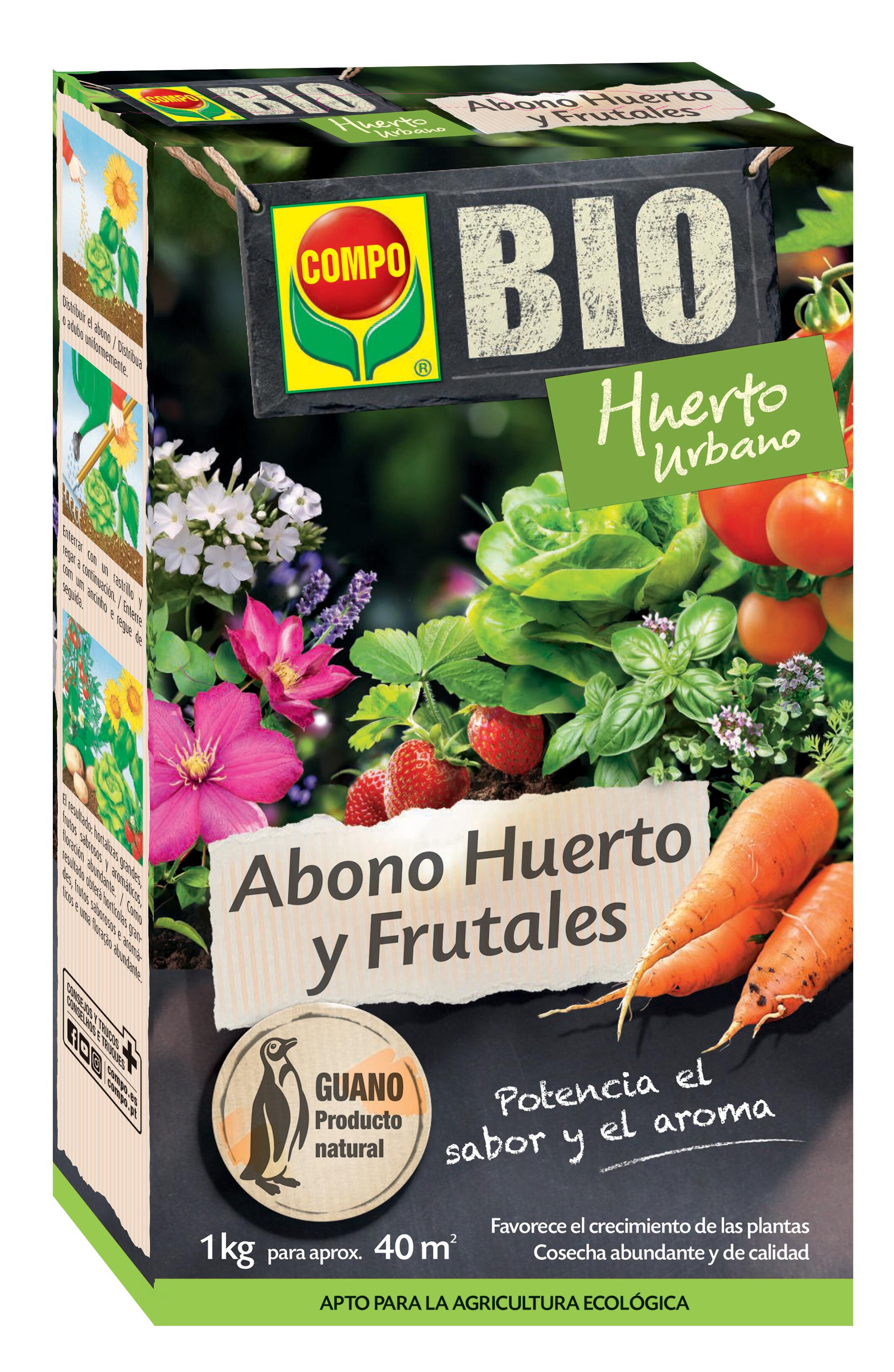 Adubo bio granulado hortas e fruteiras 1 kg Compo Bio - 2