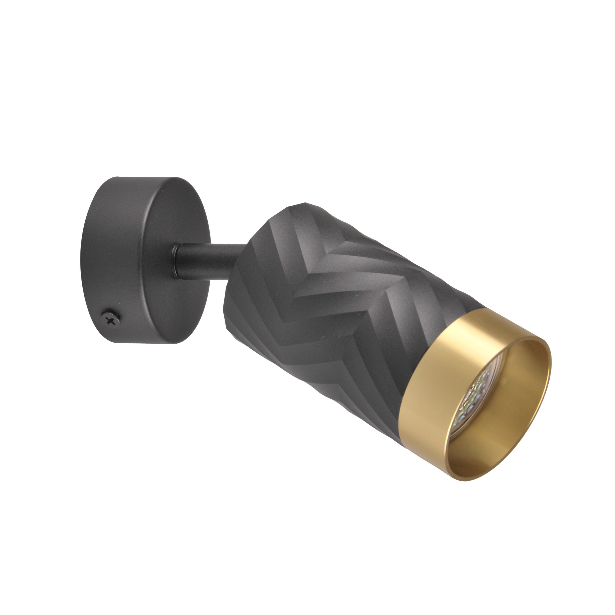 Reflektor Arras czarno-złoty GU10 Goldlux