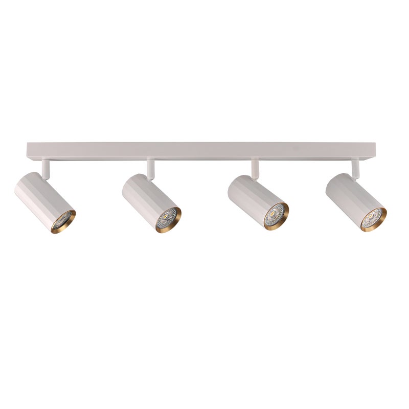 Listwa reflektorowa Nicea biało-złota 4 x GU10 Goldlux