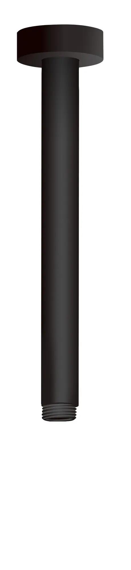 Brazo techo cilíndrico maier 20 cm negro mate