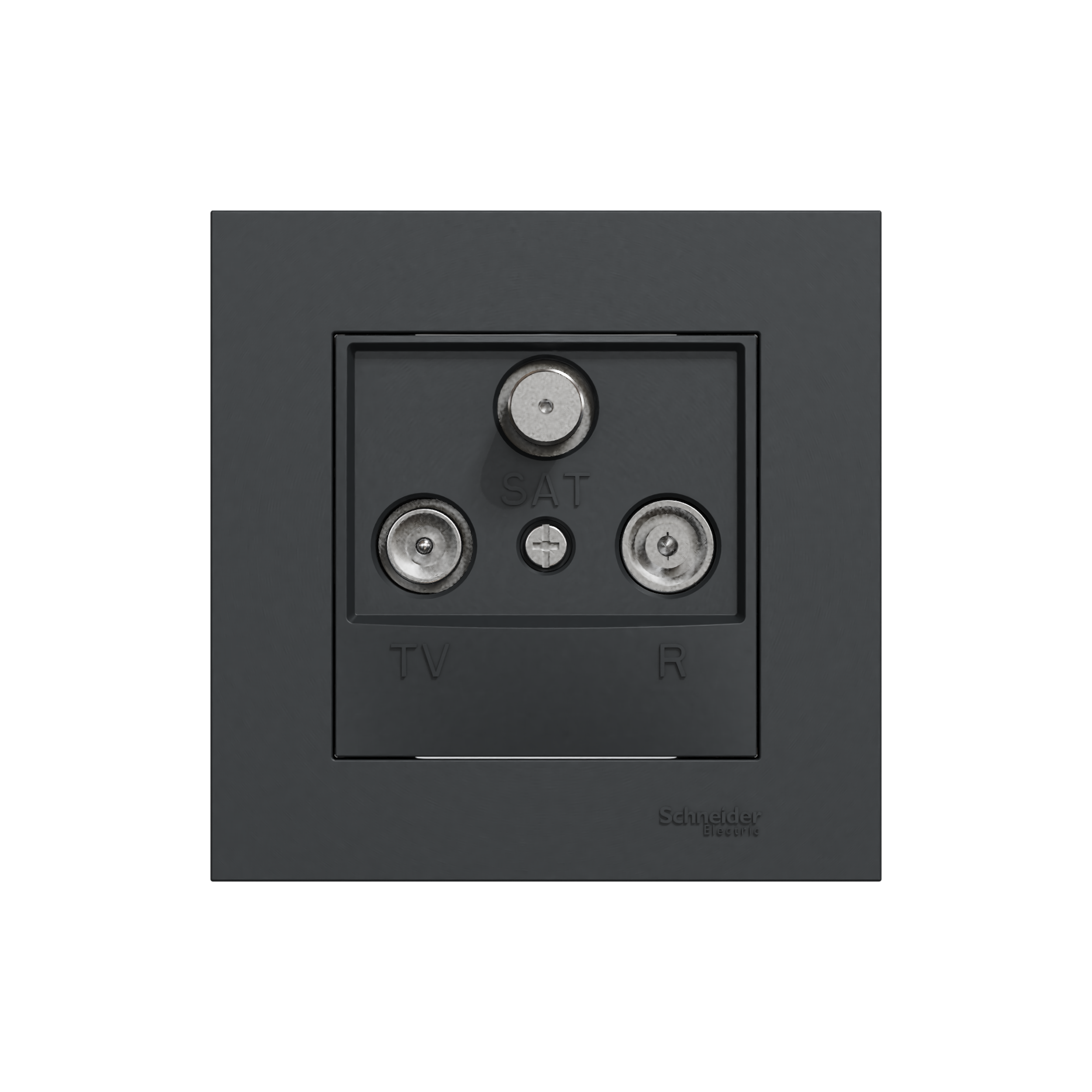 Toma intermedia de tv schneider miluz antracita