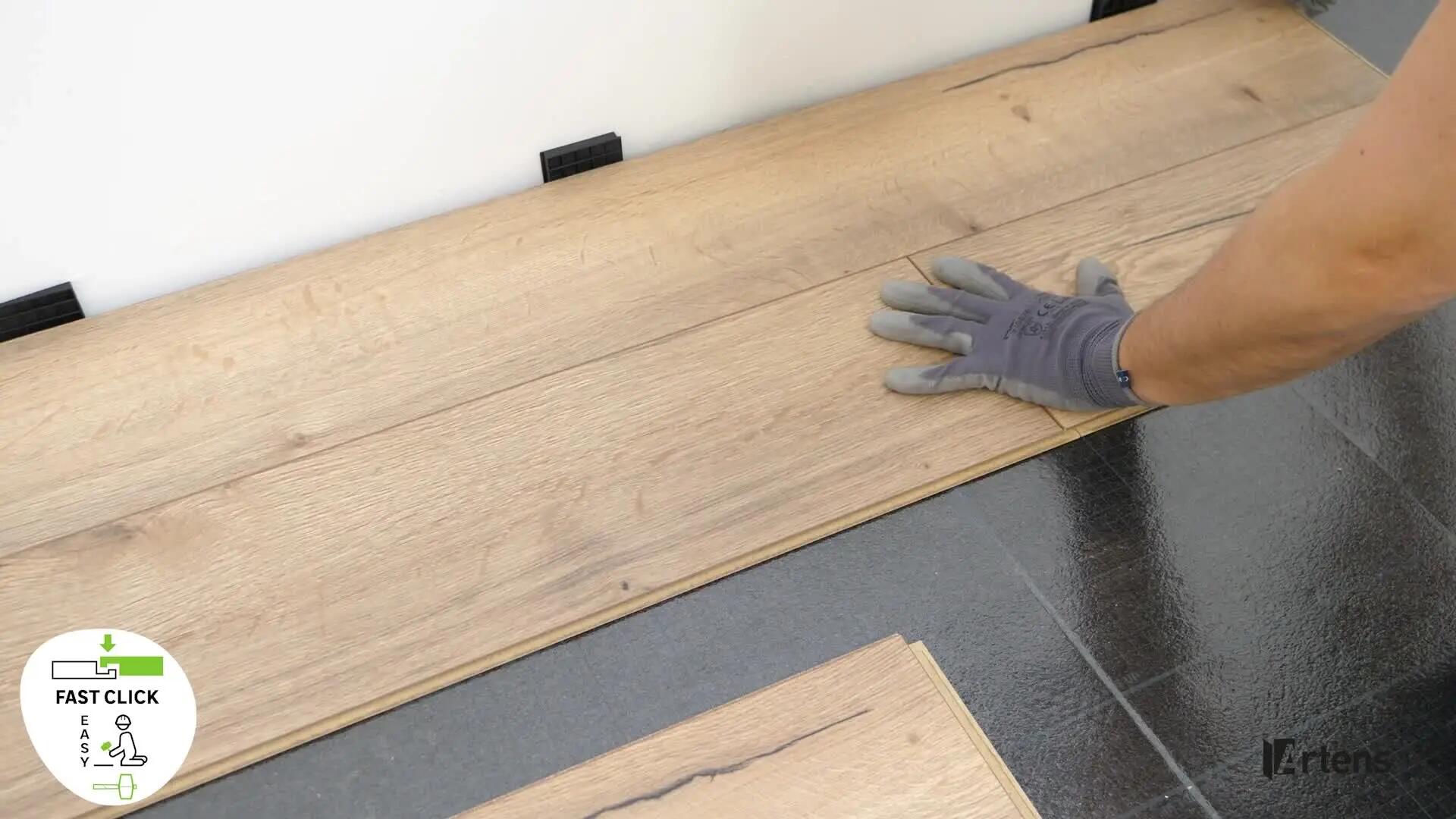 Pavimento flutuante laminado REVIA resistente à água 24h médio 8 mm Artens BG205 - 9