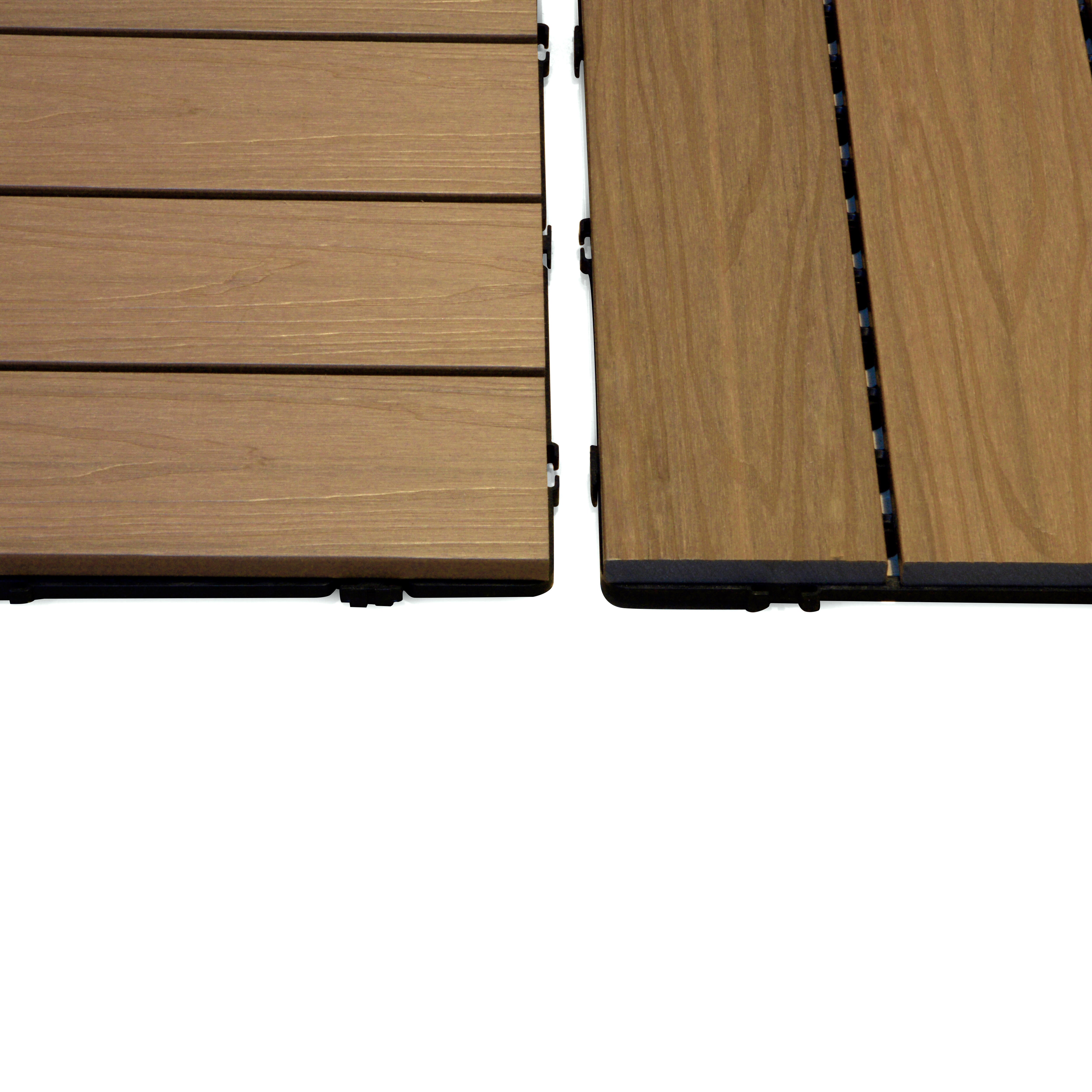 Pack 4 baldosas composite 50 x 50 cm y 25 mm marrón DIOCO - 5