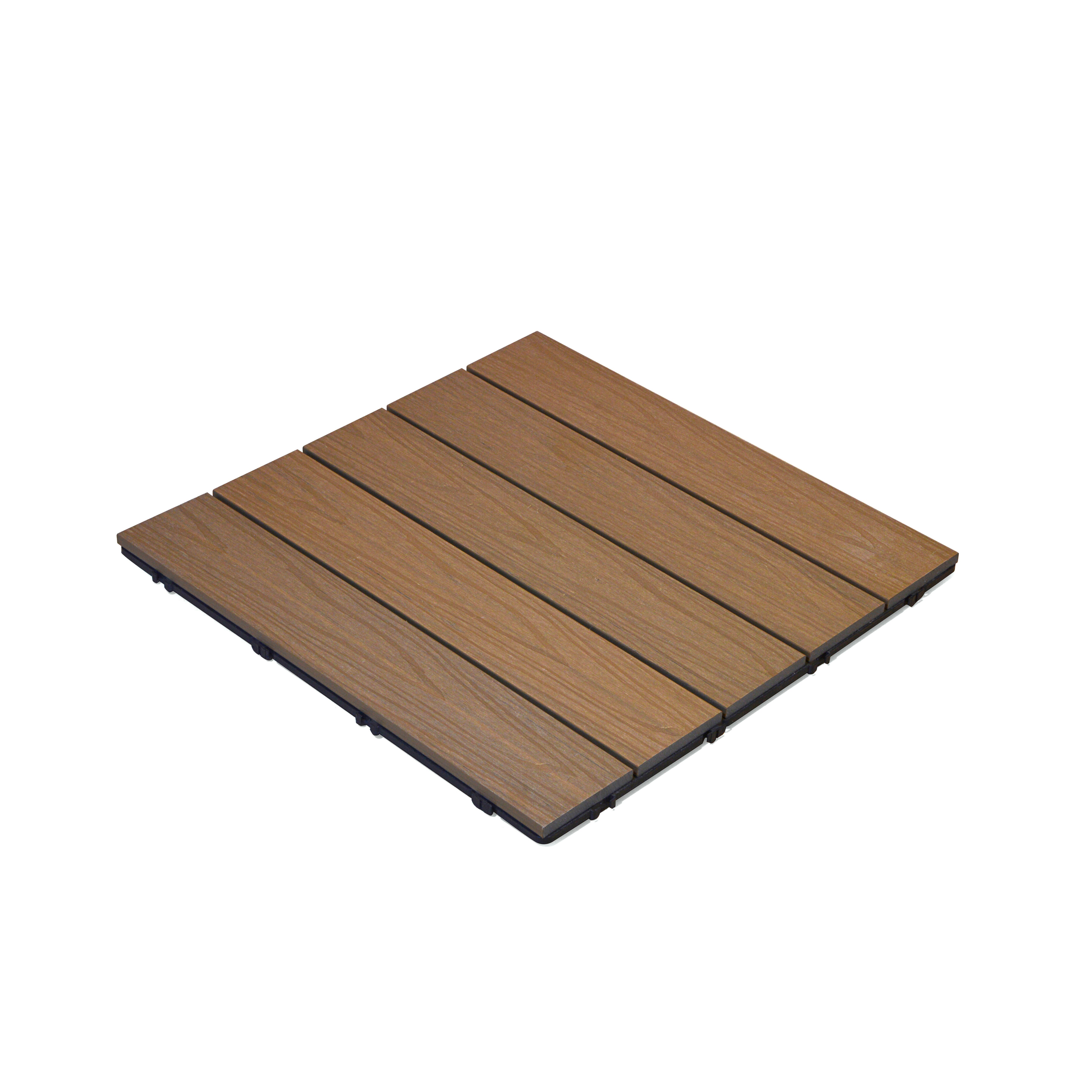Deck composite 50x50 cm 22 mm castanho Dioco Teka 4 UNID - 2