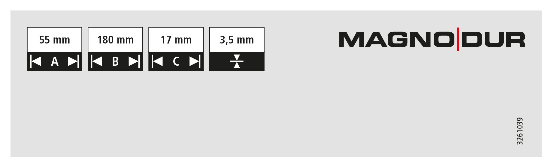 Equerre ajustable 180x55x17 revêtement extérieur MAGNODUR - 5