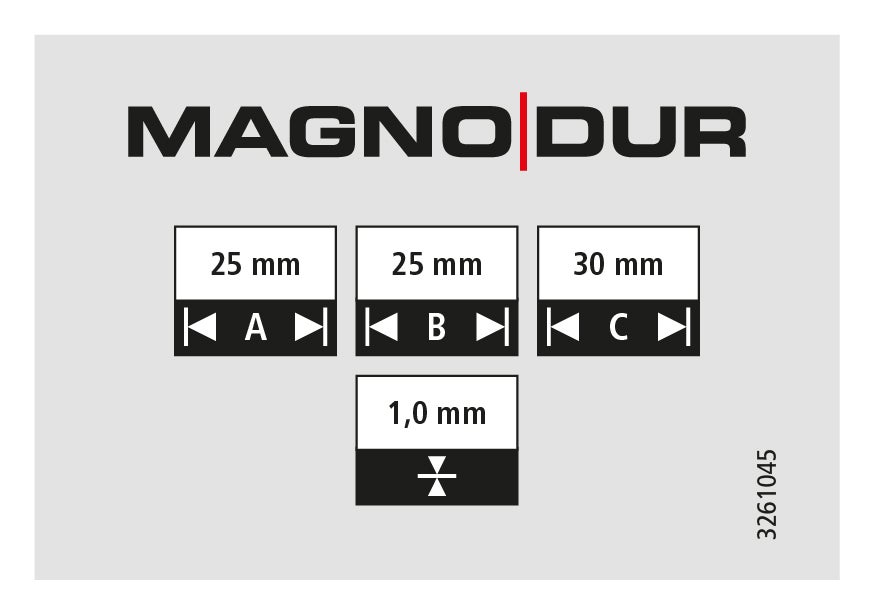 Equerre double ajustable 25x25x30x1 mm revêtement extérieur MAGNODUR - 5