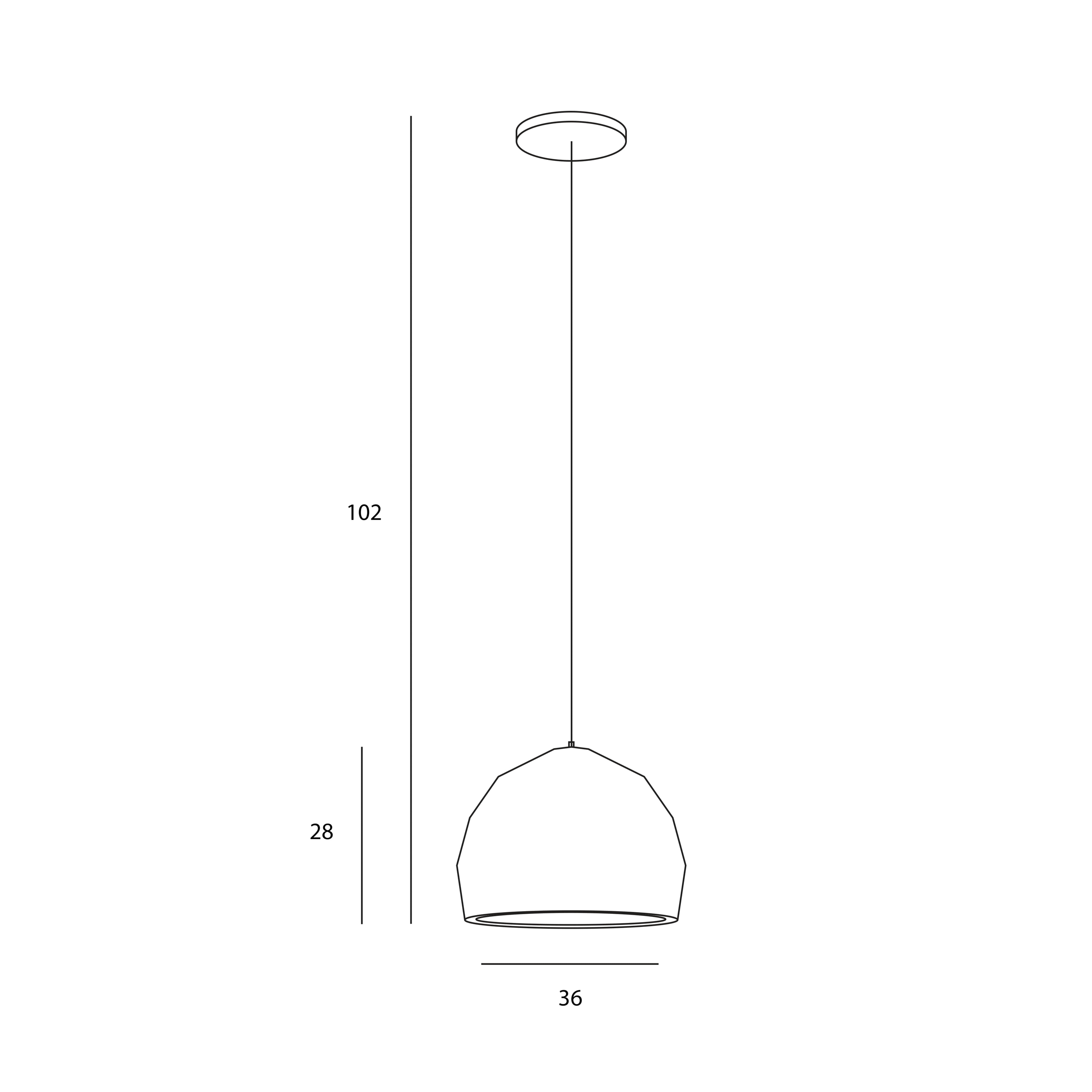 Lampa wisząca Harley grafit E27 Italux - 2